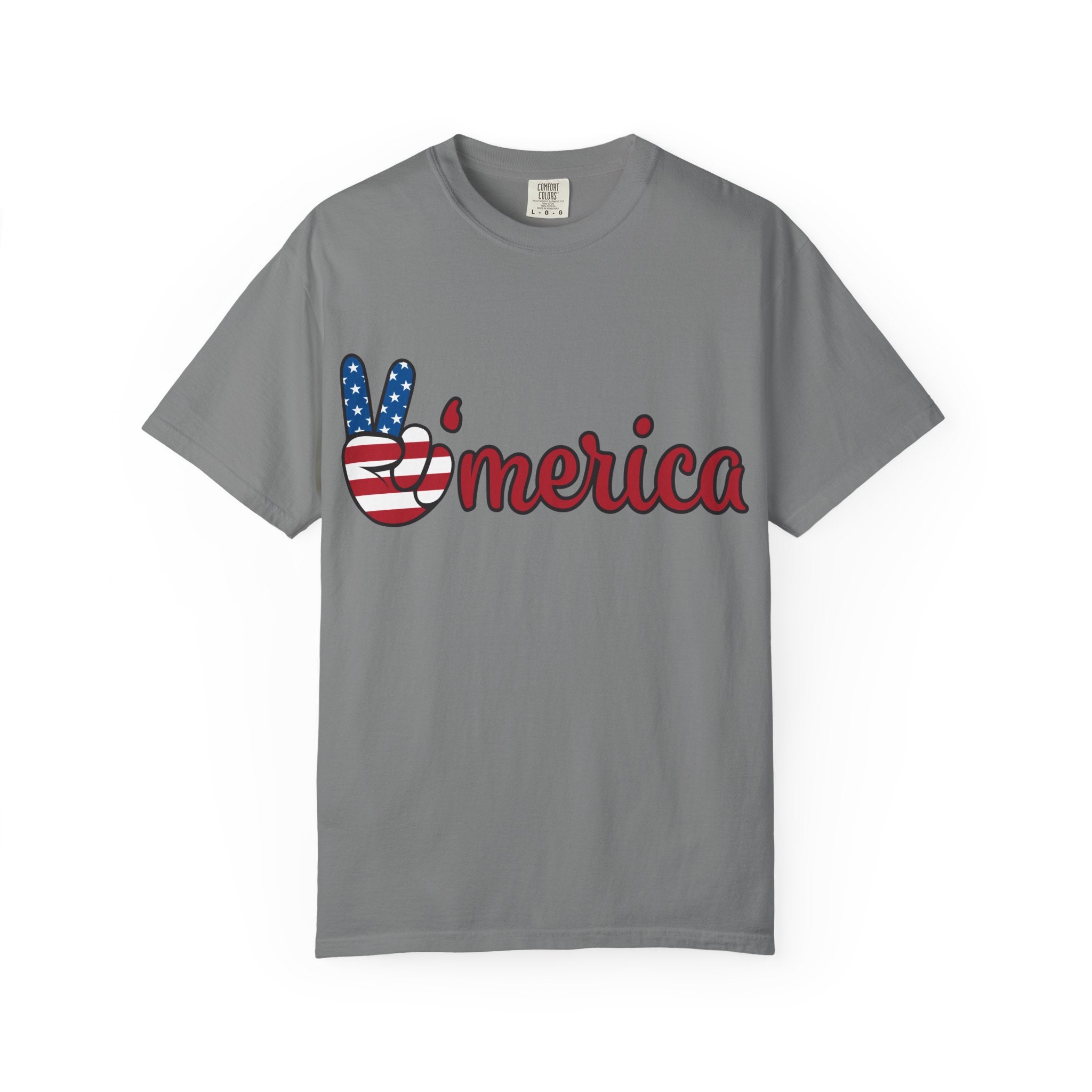 'Merica Peace Sign T-Shirt — 250th Anniversary of America Flag Tee (1776–2026)