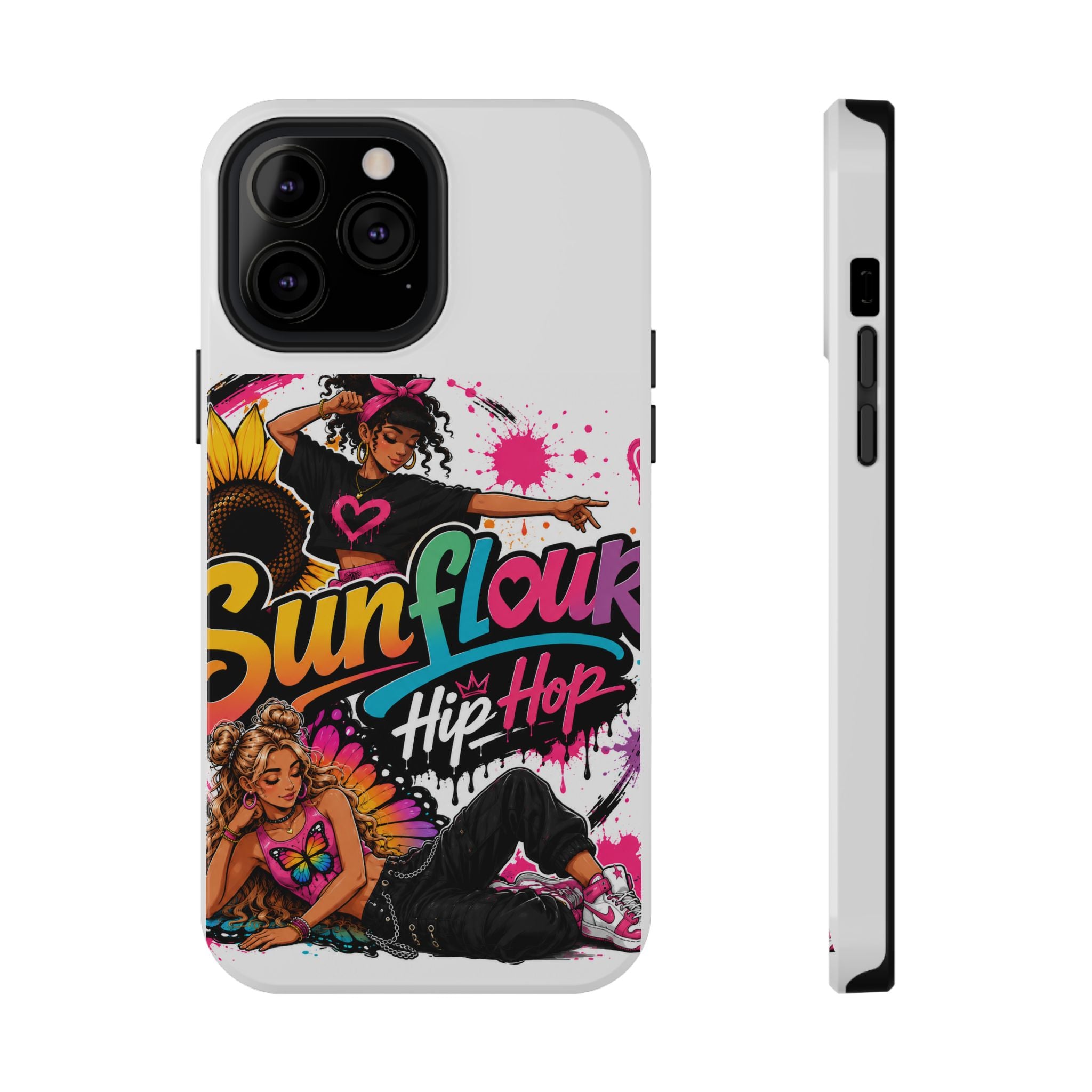 Sunflower Hip Hop Phone Case — Impact-Resistant Protective Case