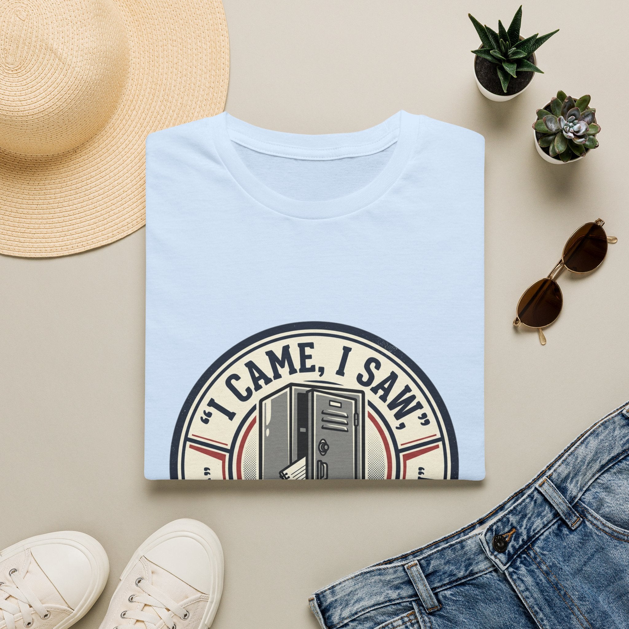 Locker Community T‑Shirt — “I Came, I Saw, I Tidied My Locker” Vintage Locker Room Tee