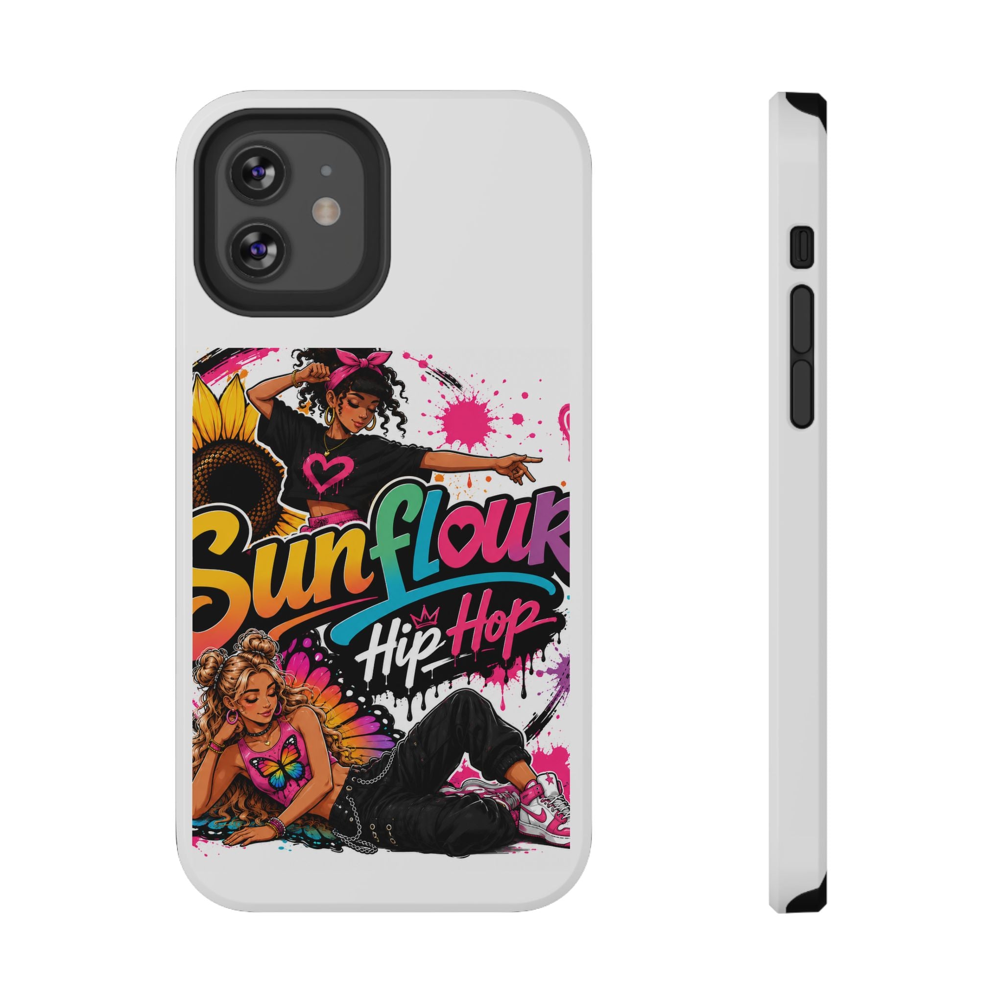 Sunflower Hip Hop Phone Case — Impact-Resistant Protective Case
