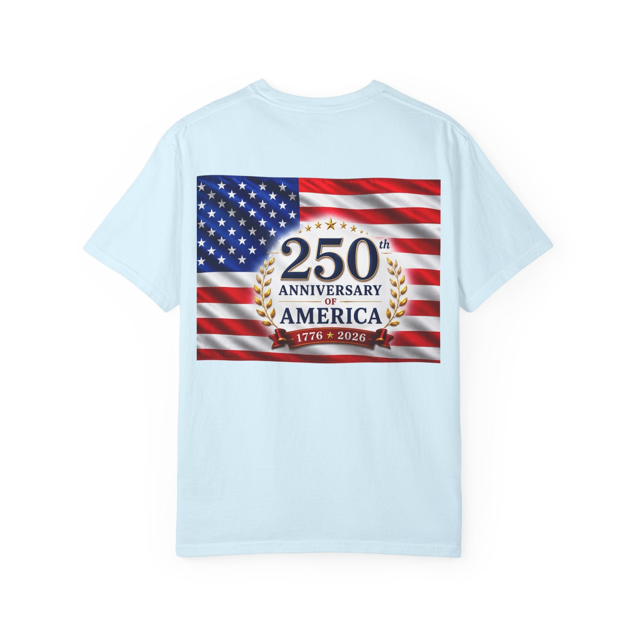 'Merica Peace Sign T-Shirt — 250th Anniversary of America Flag Tee (1776–2026)