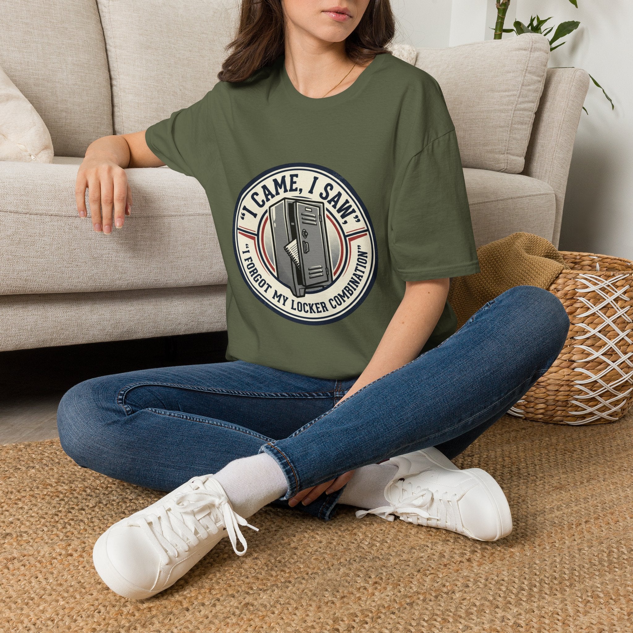 Locker Community T‑Shirt — “I Came, I Saw, I Tidied My Locker” Vintage Locker Room Tee