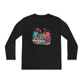 Youth Long Sleeve Tee — Colorful Sneaker Party Graphic