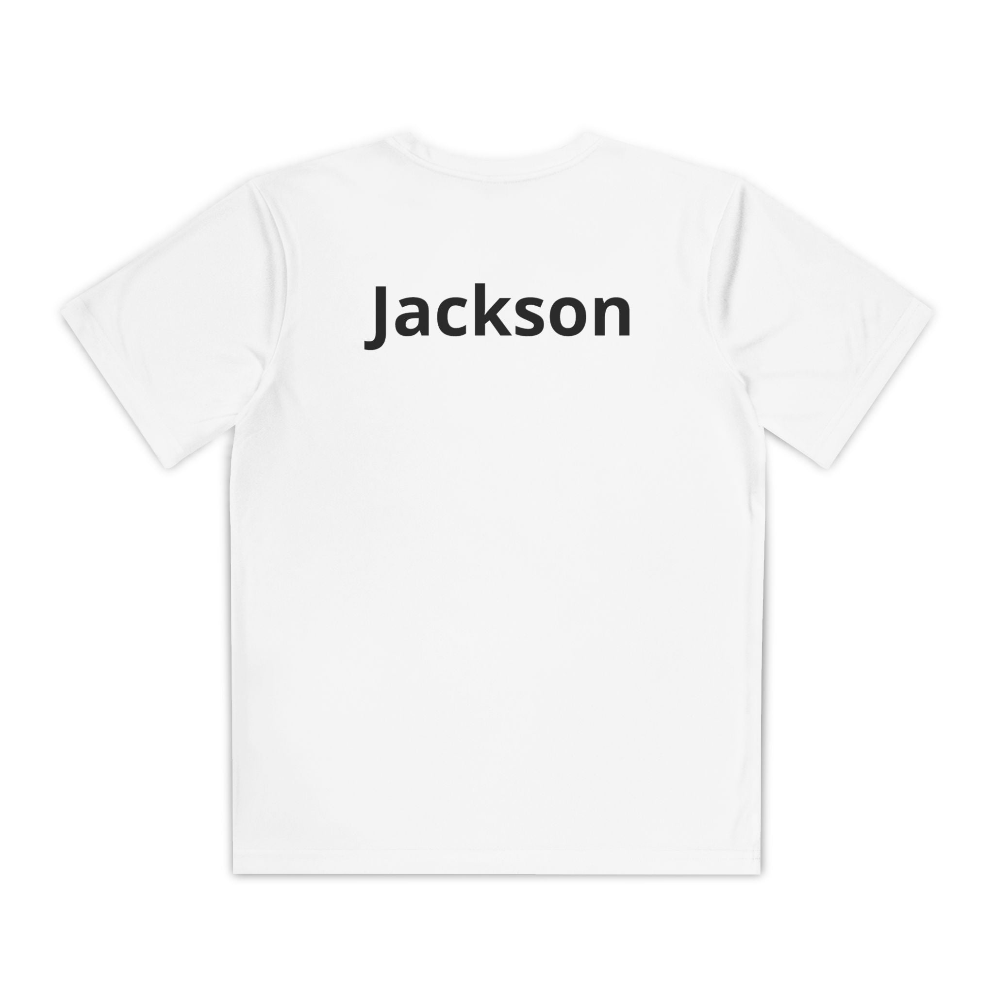 Youth Basketball Tee, Back to School — "Focus Work Win" Personalized Name Jersey