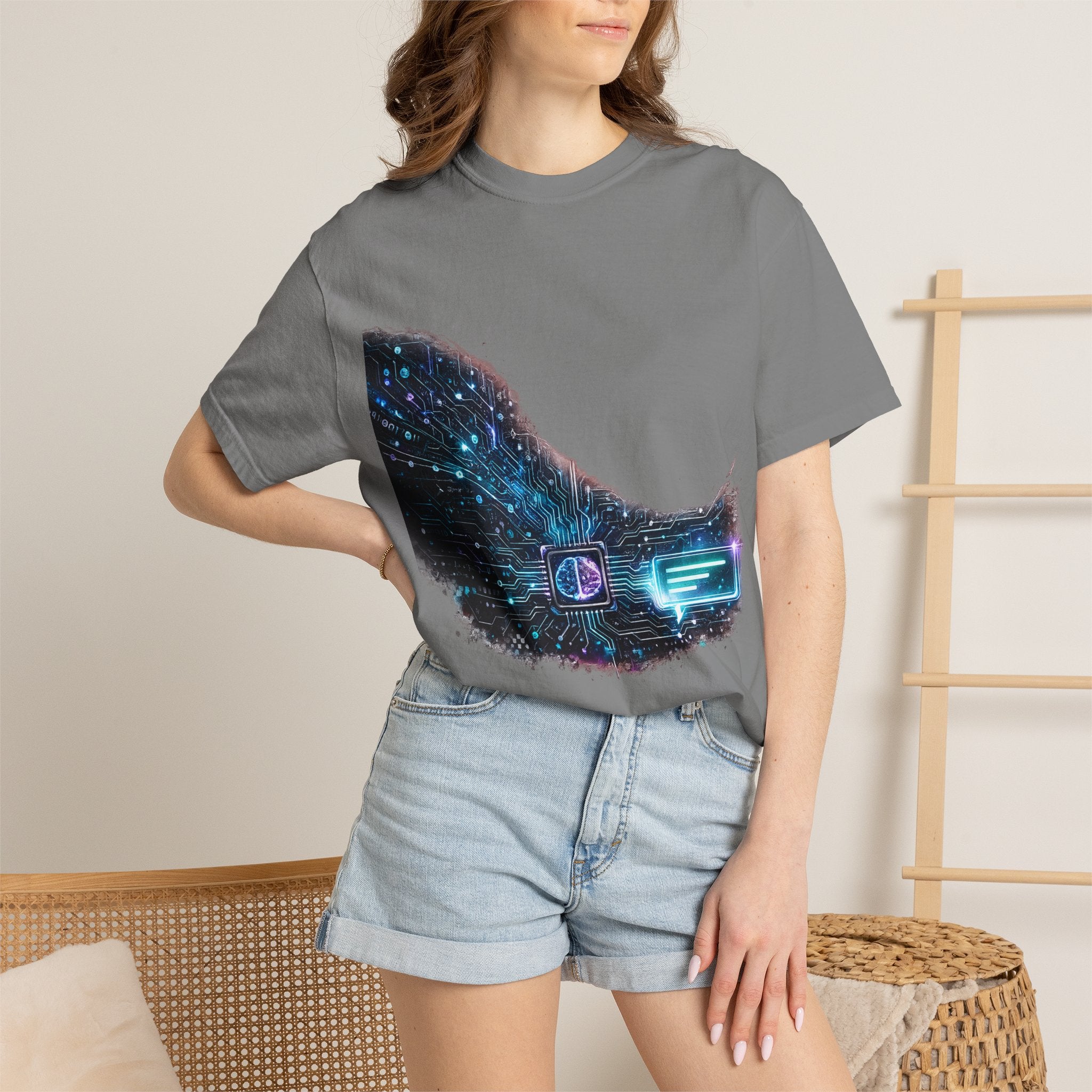 Galaxy Circuit T‑Shirt — Cosmic Tech Graphic Tee