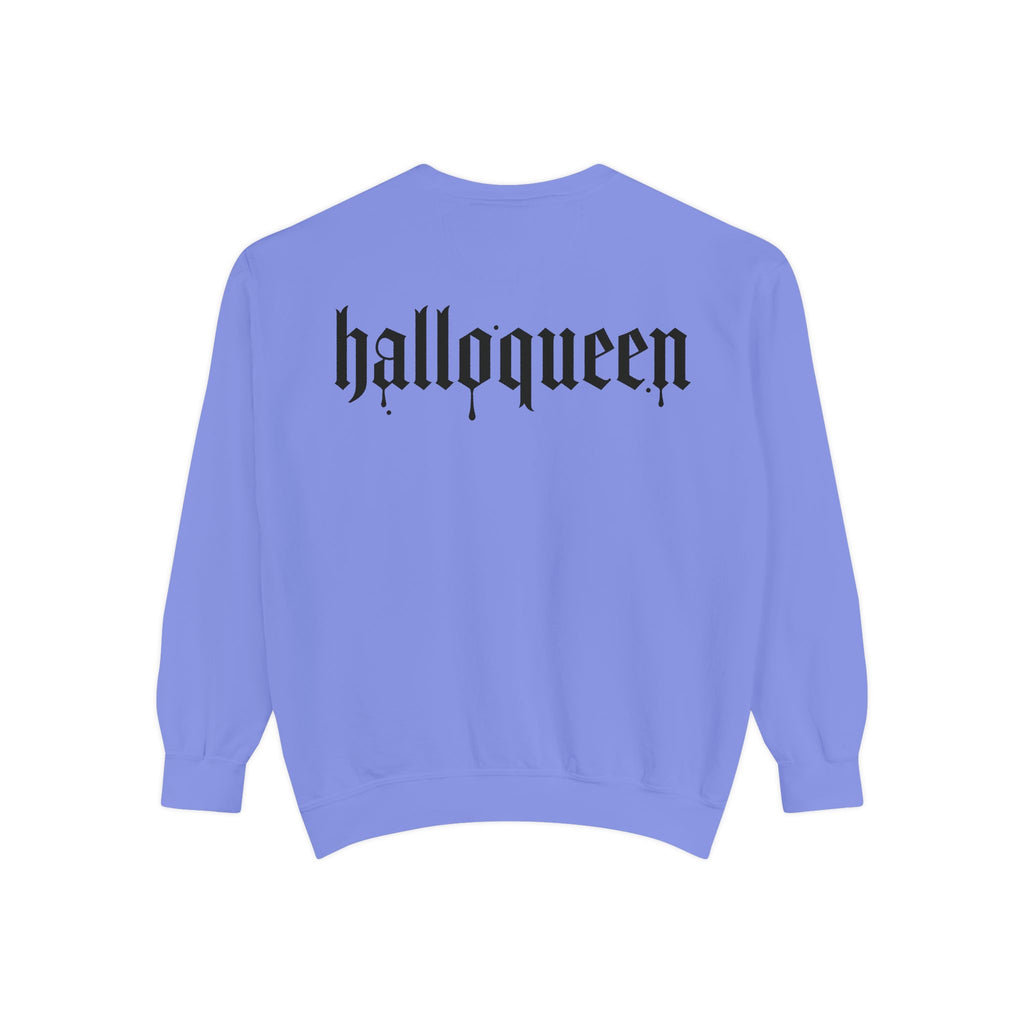 Halloween Sweatshirt — "halloqueen" Ghosts Pullover