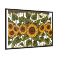 Framed Sunflower Canvas Print — Matte Floral Wall Art