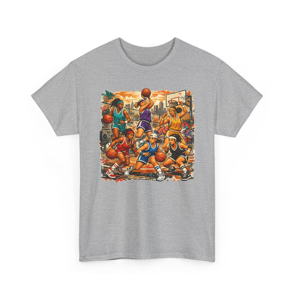 Street Basketball Crew Graphic Tee — Urban Court Players Illustration