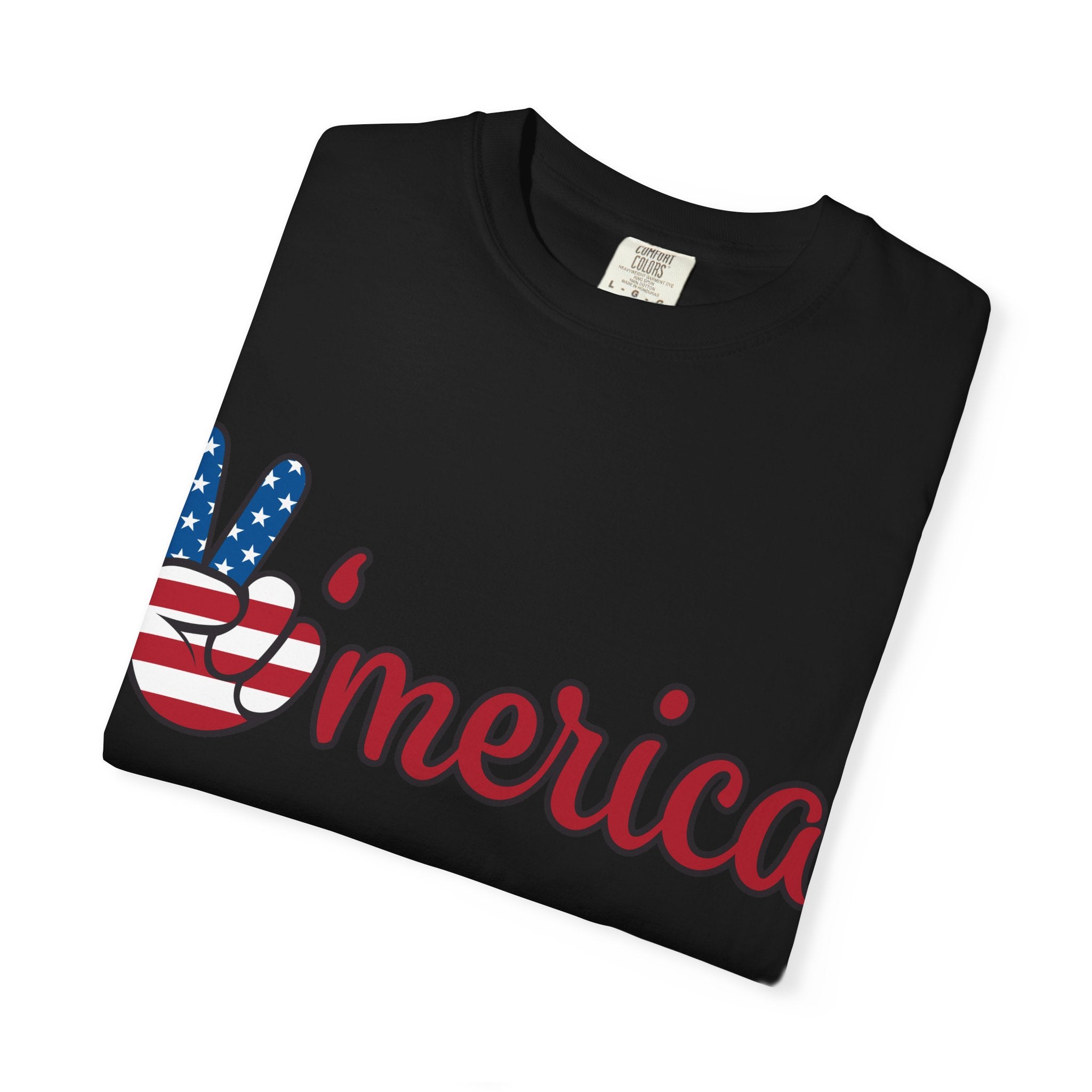 'Merica Peace Sign T-Shirt — 250th Anniversary of America Flag Tee (1776–2026)