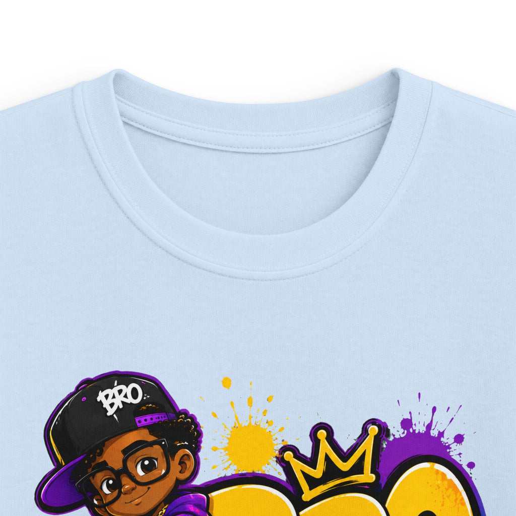 Kids 'BRO' Streetwear Tee — Cool Hip-Hop Skateboard Graphic T-Shirt for Boys