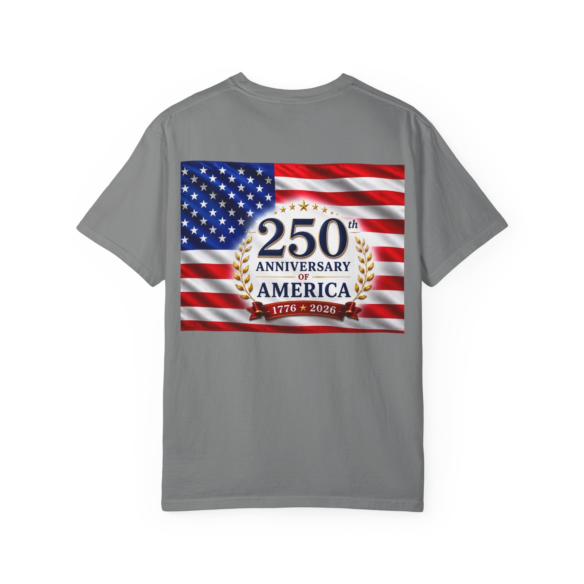 'Merica Peace Sign T-Shirt — 250th Anniversary of America Flag Tee (1776–2026)