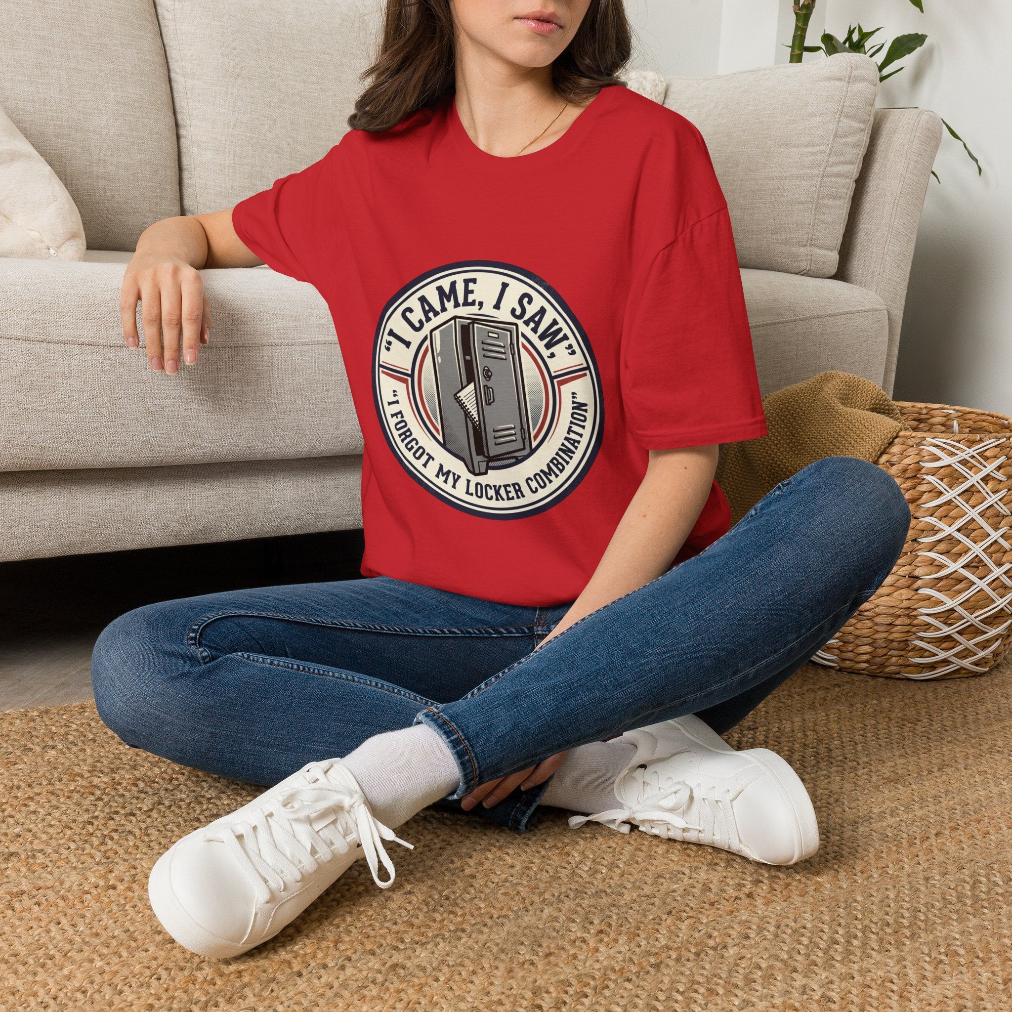 Locker Community T‑Shirt — “I Came, I Saw, I Tidied My Locker” Vintage Locker Room Tee