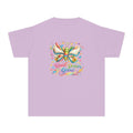 Youth Tee — Colorful Butterfly "Read Dream Grow" Kids Shirt