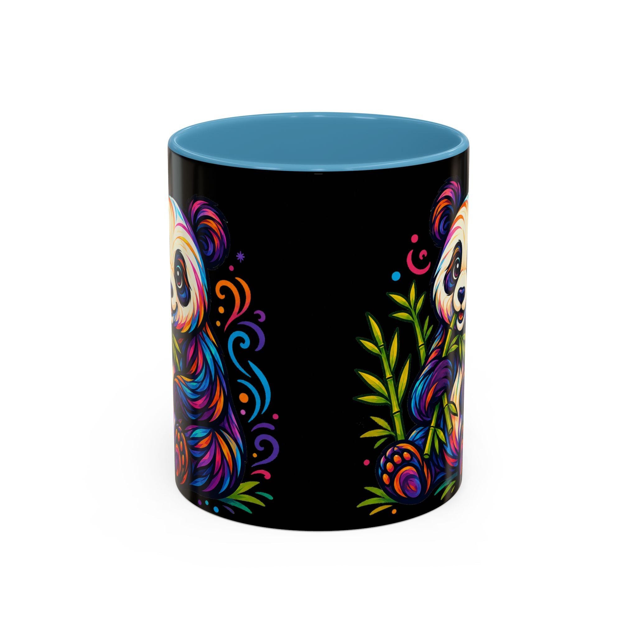 Colorful Panda Coffee Mug — Vibrant Bamboo Accent Mug (11/15oz)