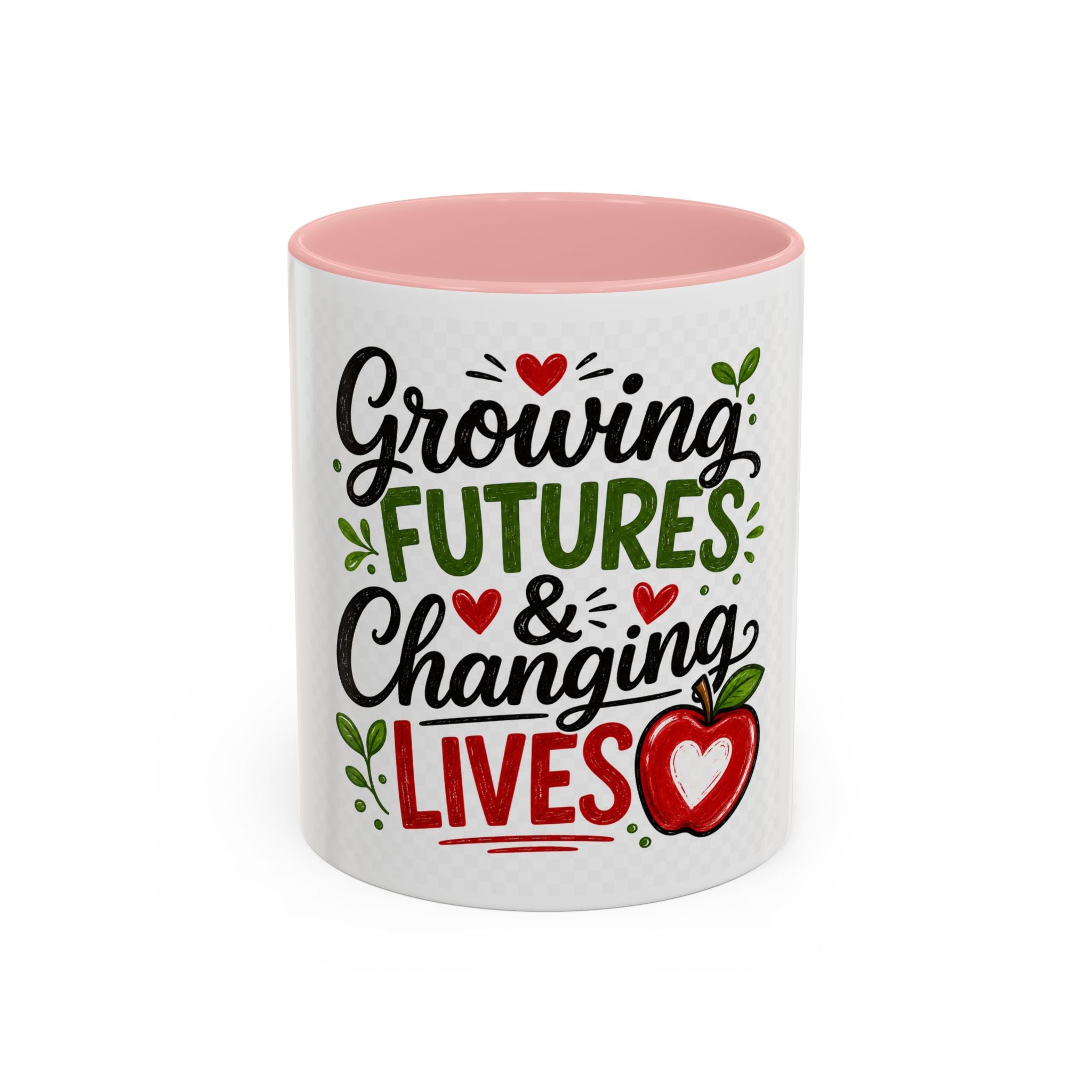 Growing Futures & Changing Lives Coffee Mug — Teacher Appreciation Accent Mug (11/15oz)