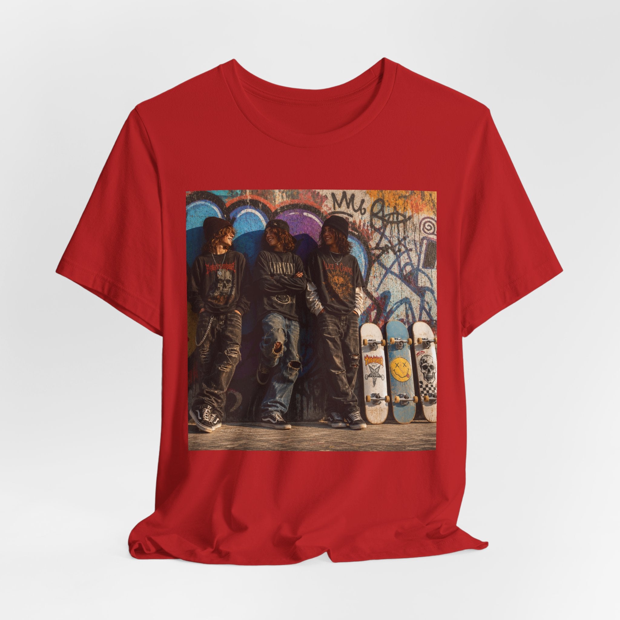 Skate Crew Graphic Tee – Urban Skateboard Art T‑Shirt