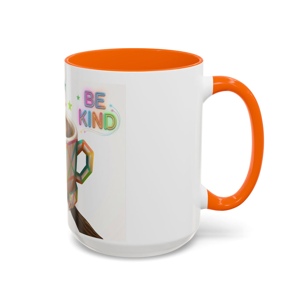 Be Kind Sloth Coffee Mug — Colorful Accent Ceramic Cup (11/15oz)