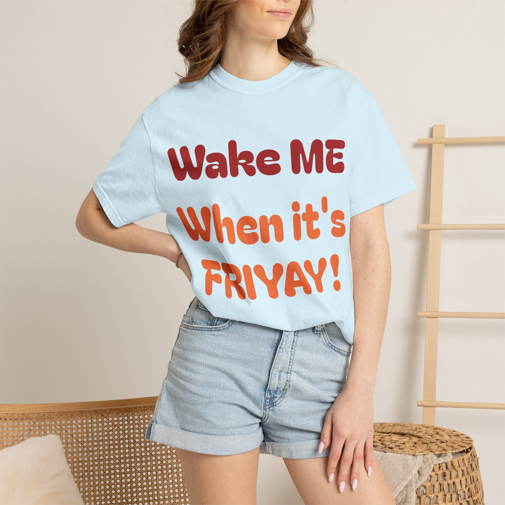 Wake Me When It's Friyay! T-Shirt — 'Midnight Run' Retro Graphic Tee