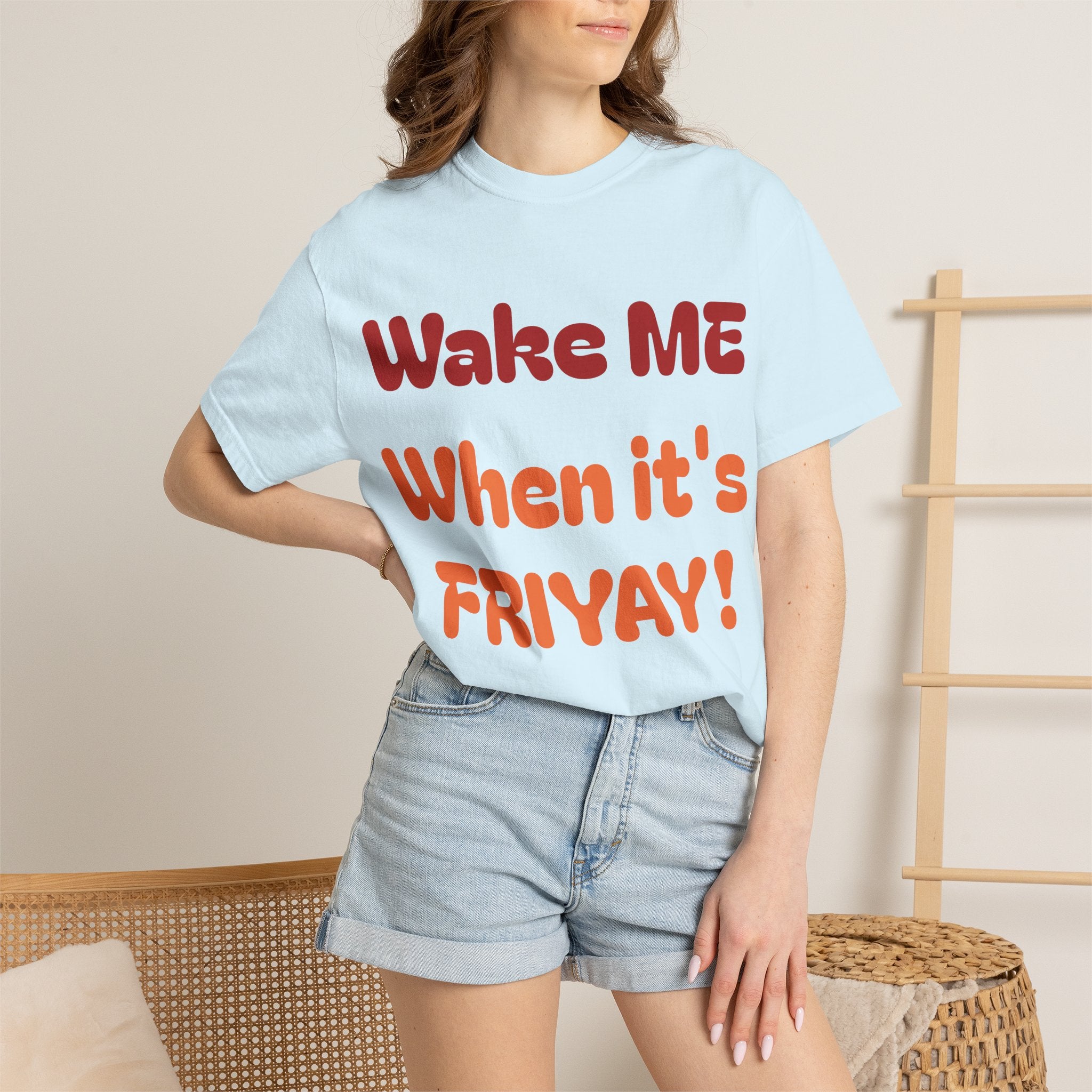 Wake Me When It's Friyay! T-Shirt — 'Midnight Run' Retro Graphic Tee