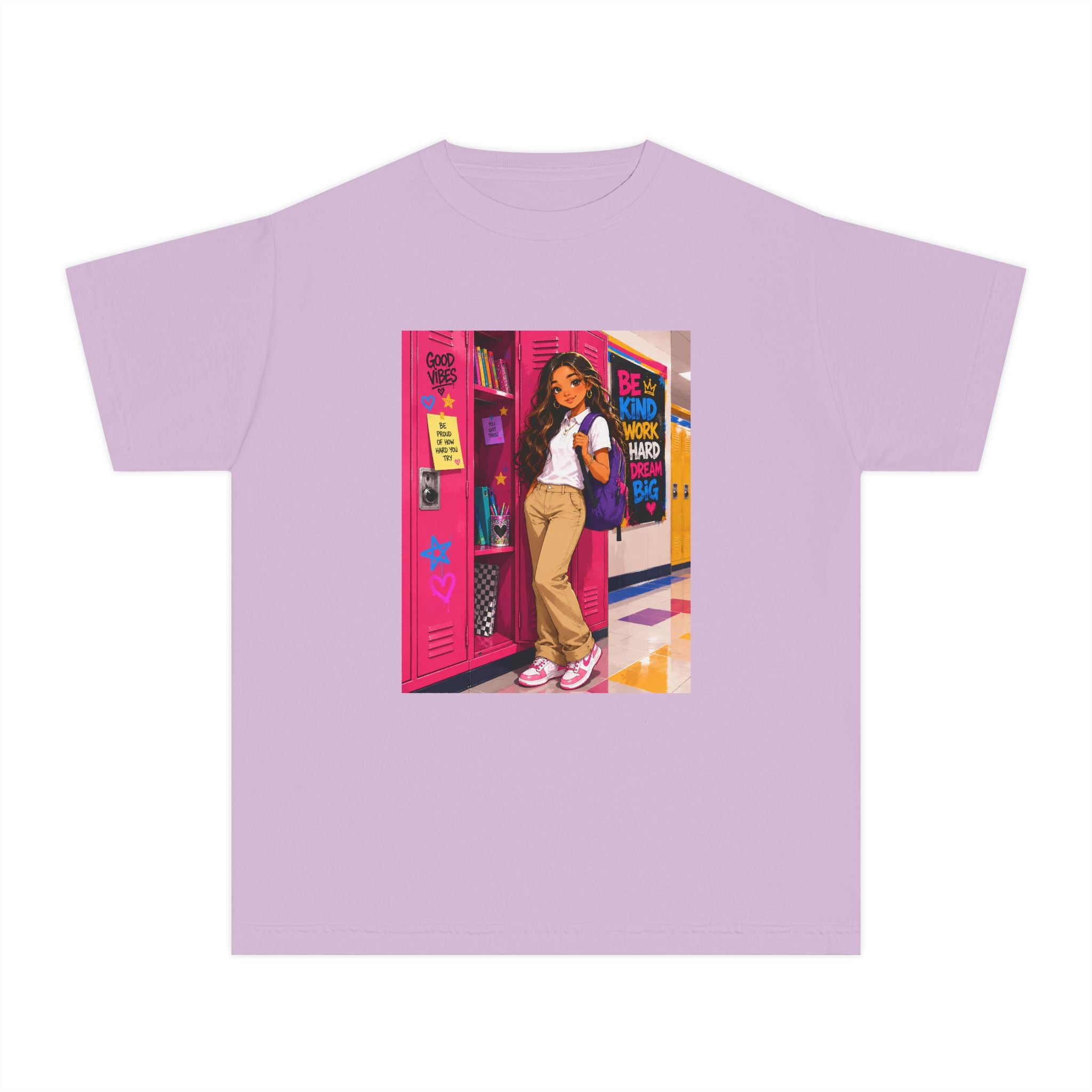 Schoolgirl Locker Youth Tee — Personalized "Olivia" Schoolgirl Locker Graphic Shirt