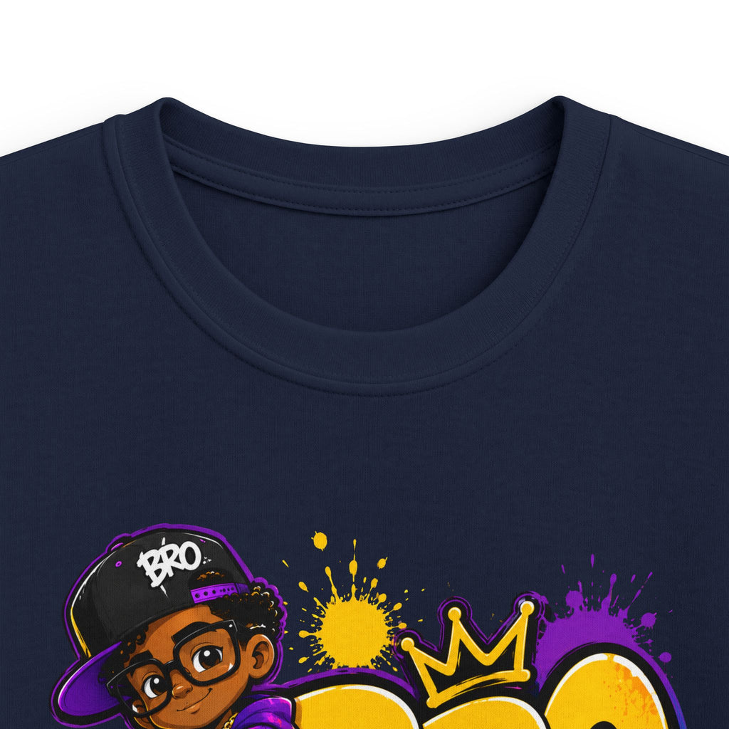 Kids 'BRO' Streetwear Tee — Cool Hip-Hop Skateboard Graphic T-Shirt for Boys
