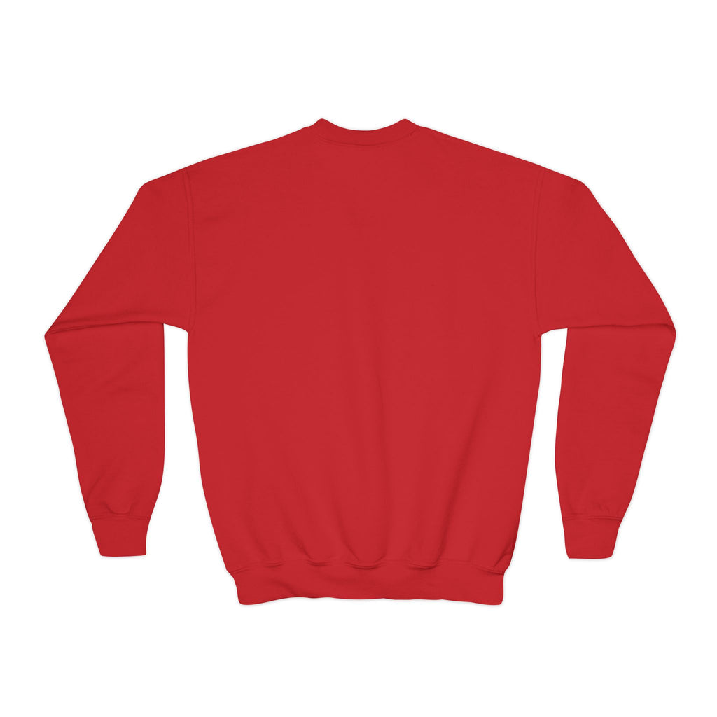 Youth Halloween Sweatshirt — "Trick or Treatasaurus" Dino Pumpkin Crewneck