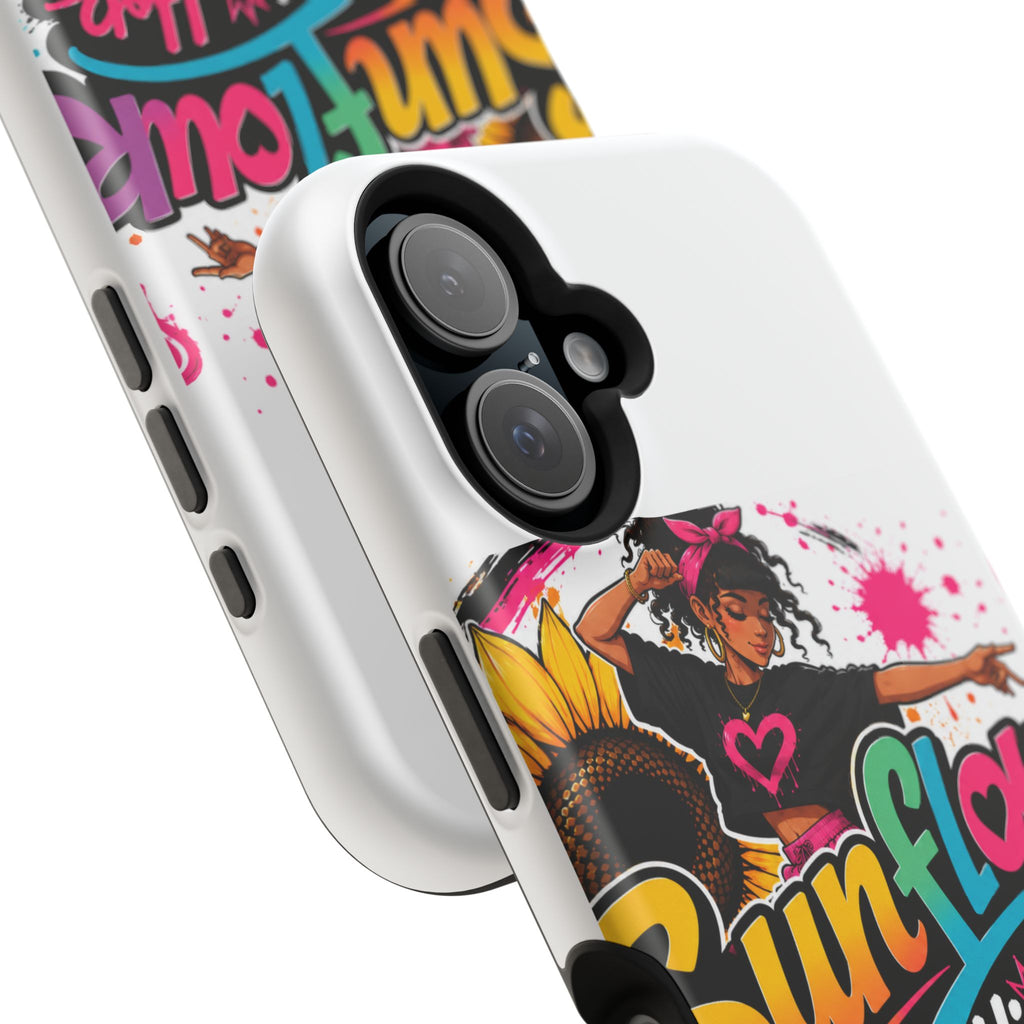 Sunflower Hip Hop Phone Case — Impact-Resistant Protective Case