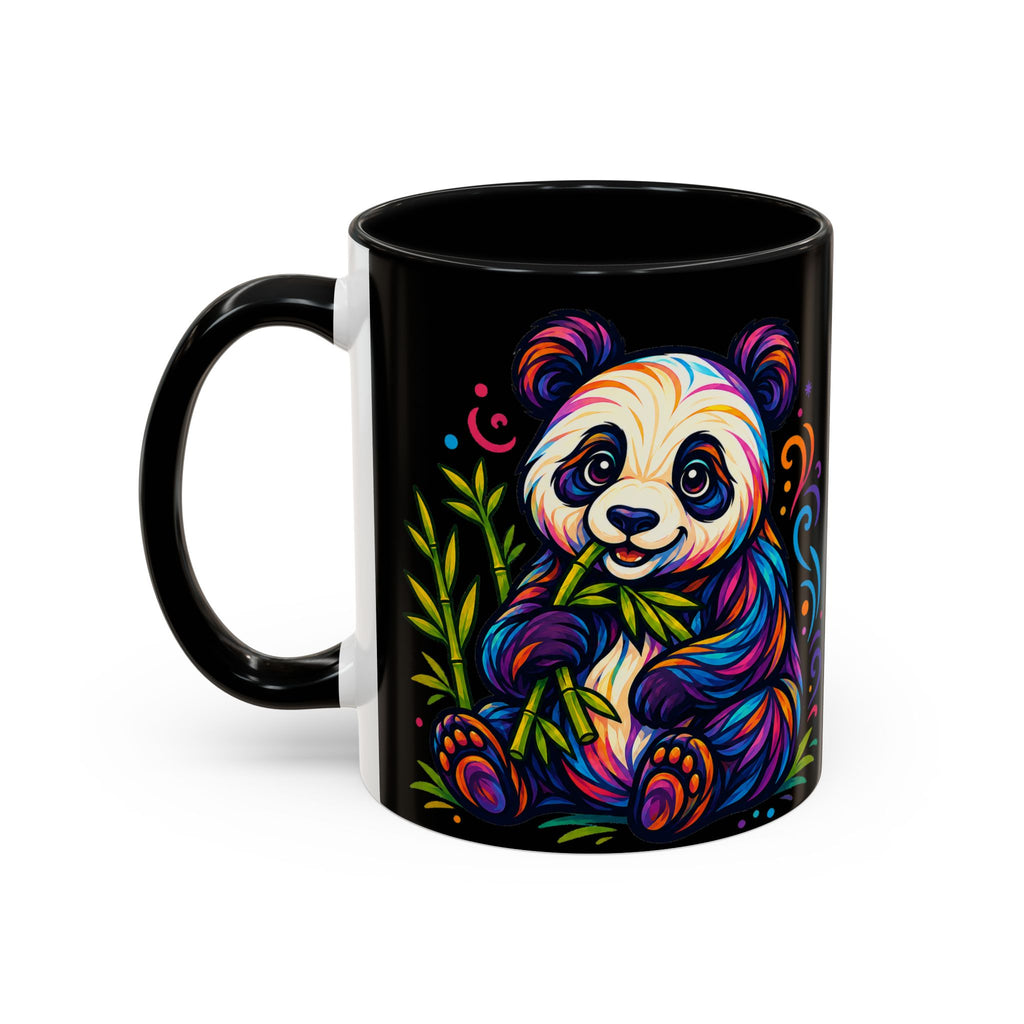 Colorful Panda Coffee Mug — Vibrant Bamboo Accent Mug (11/15oz)