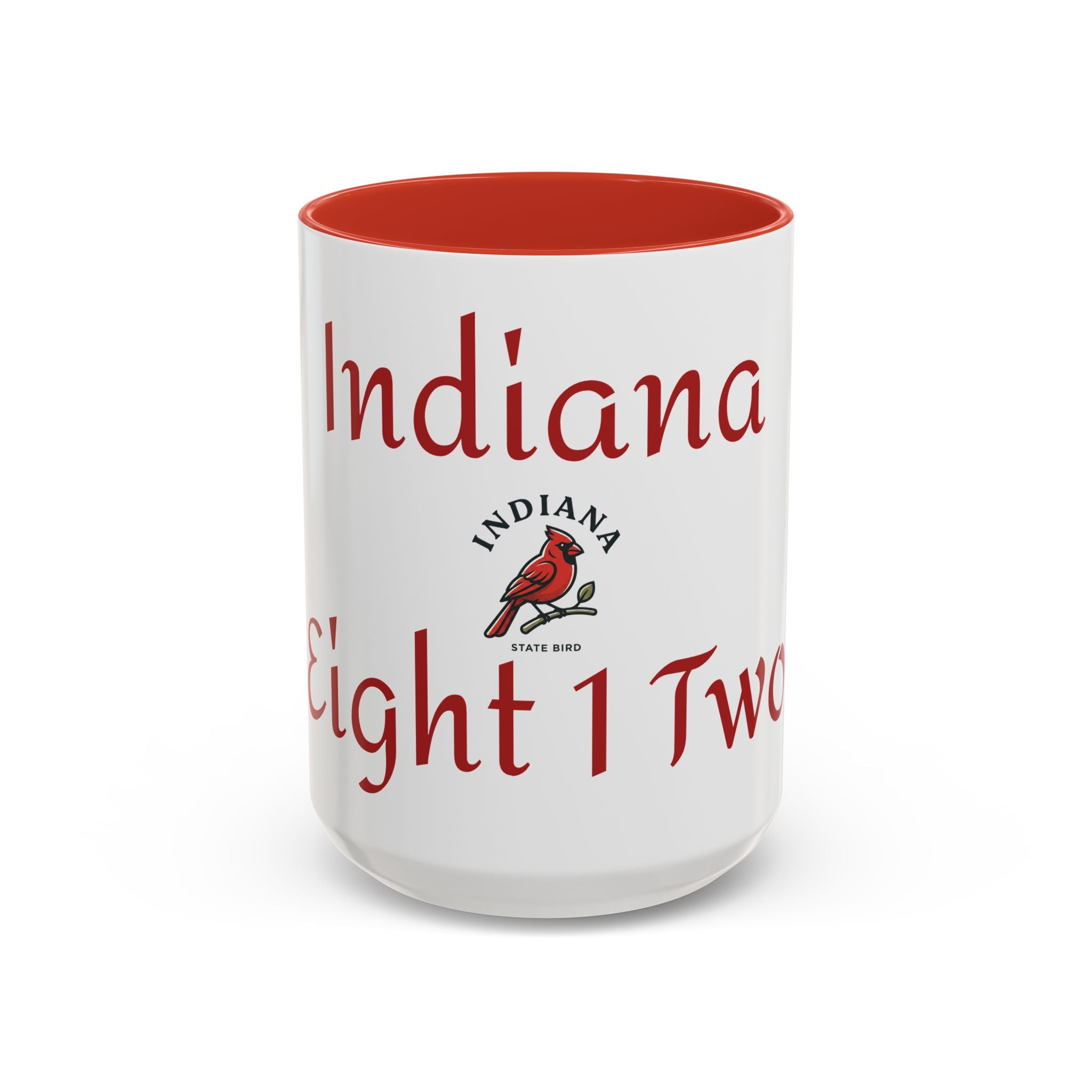 Indiana Cardinal Coffee Mug — State Bird Accent Mug (11/15oz)