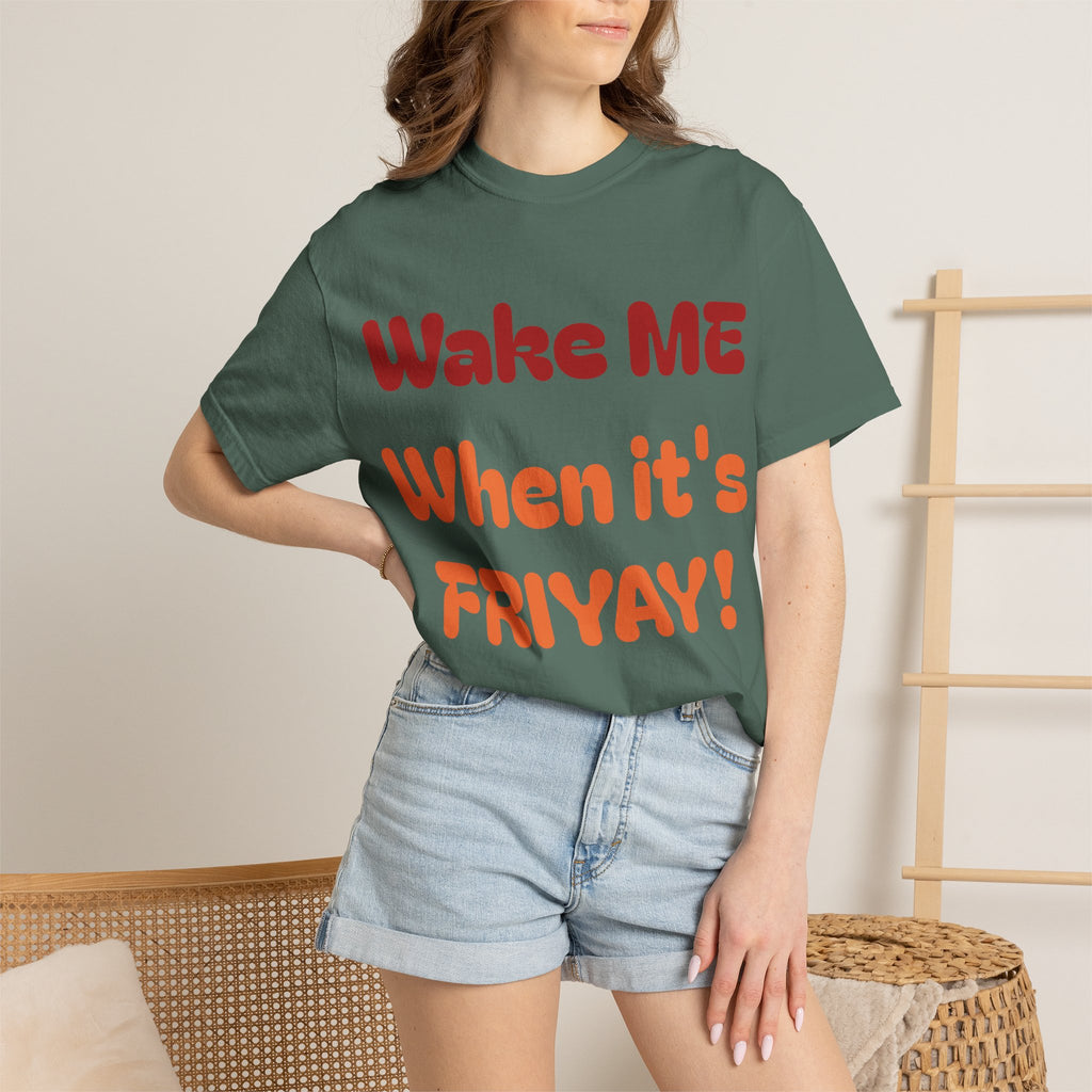 Wake Me When It's Friyay! T-Shirt — 'Midnight Run' Retro Graphic Tee