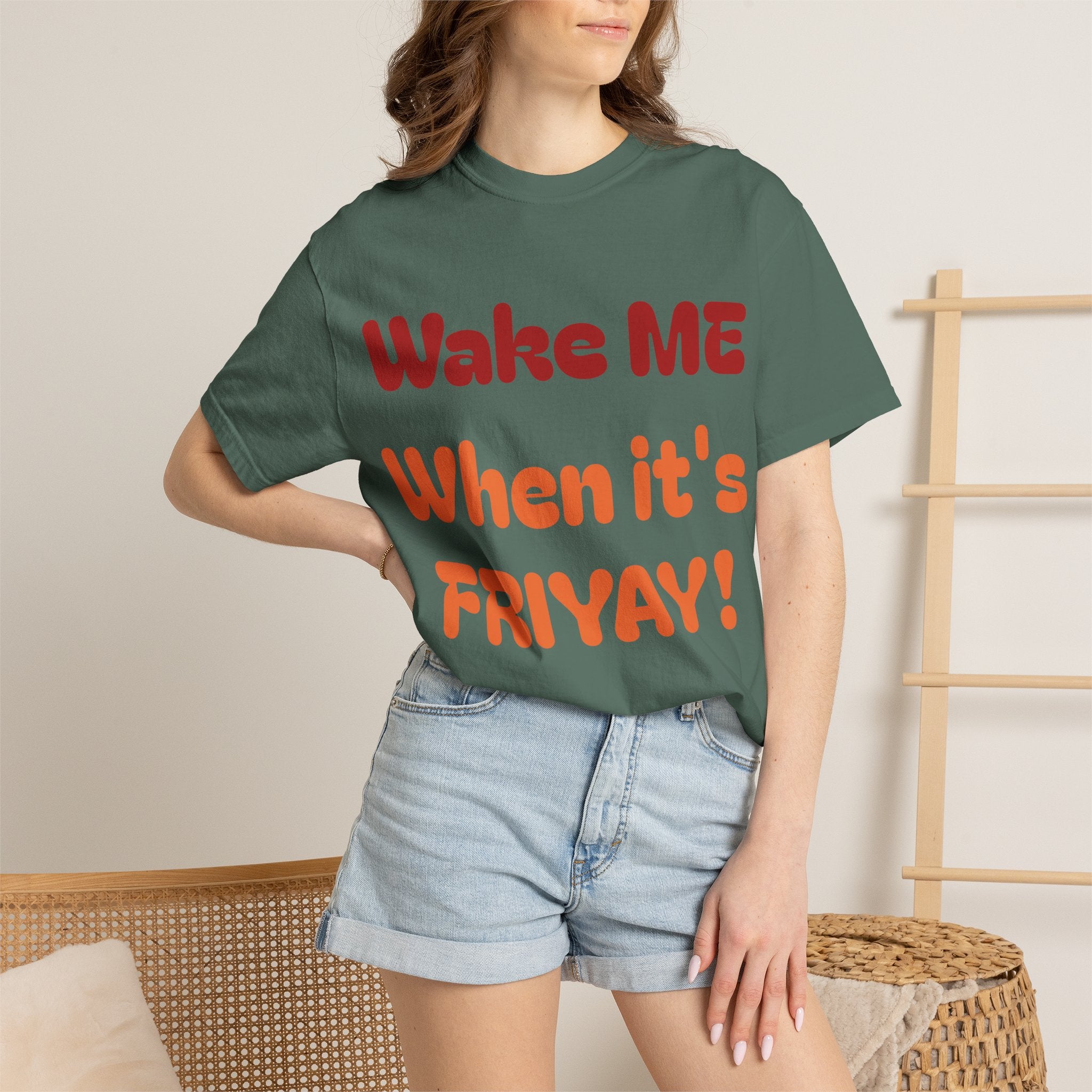 Wake Me When It's Friyay! T-Shirt — 'Midnight Run' Retro Graphic Tee