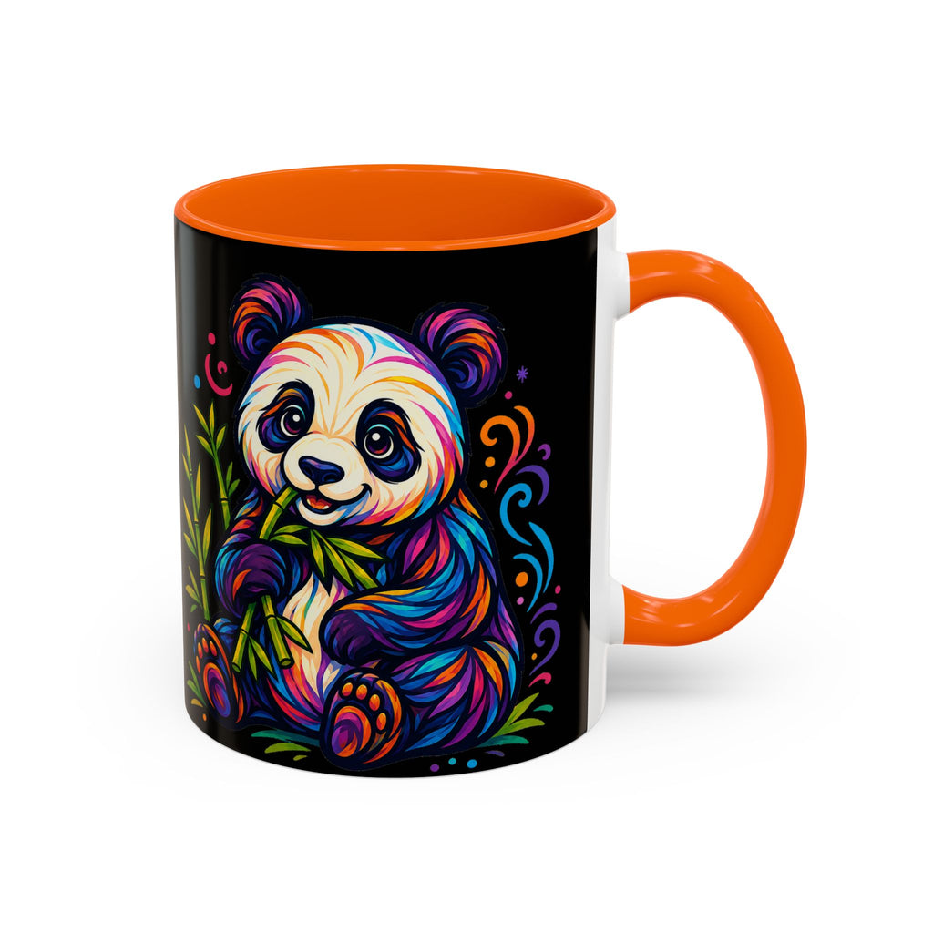 Colorful Panda Coffee Mug — Vibrant Bamboo Accent Mug (11/15oz)
