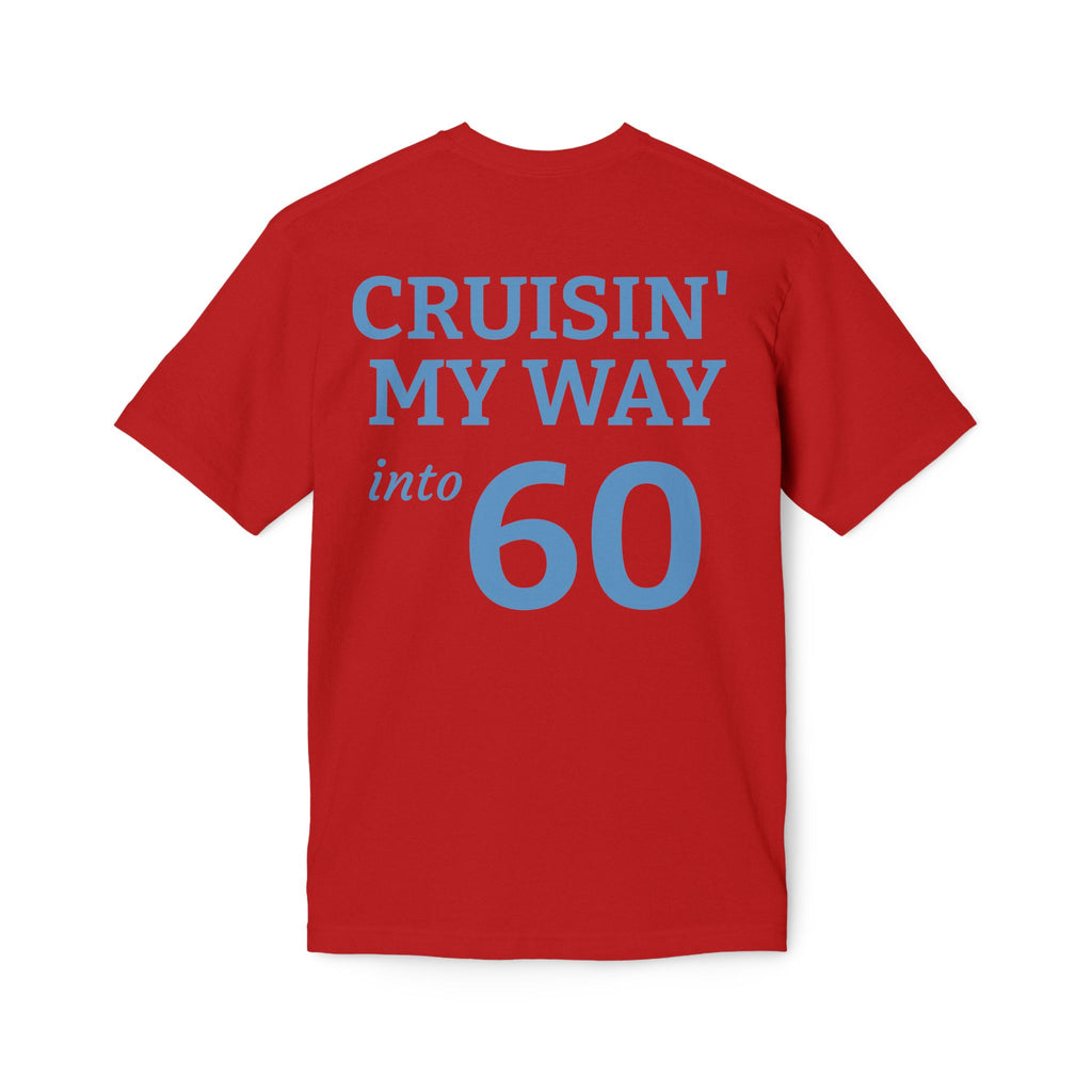 Cruisin' My Way Into 60 T-Shirt — Vintage Route 66 Classic Car Birthday Tee