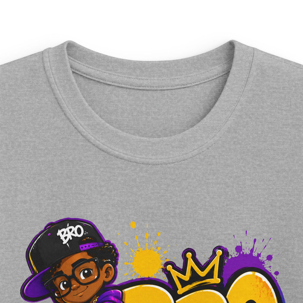 Kids 'BRO' Streetwear Tee — Cool Hip-Hop Skateboard Graphic T-Shirt for Boys