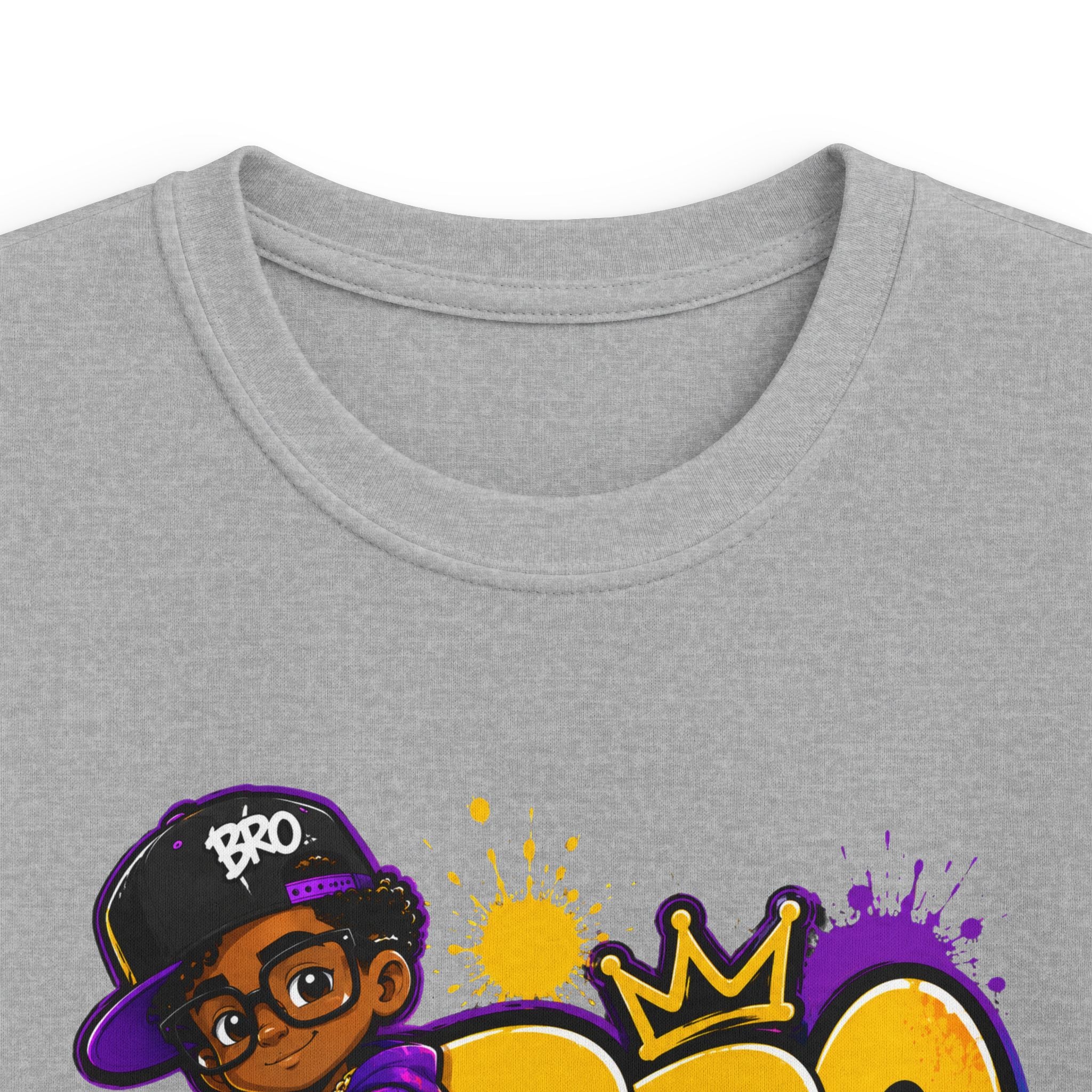 Kids 'BRO' Streetwear Tee — Cool Hip-Hop Skateboard Graphic T-Shirt for Boys