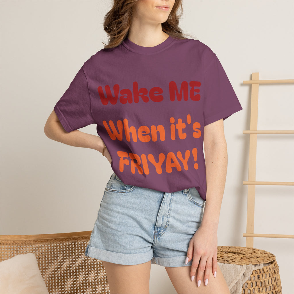 Wake Me When It's Friyay! T-Shirt — 'Midnight Run' Retro Graphic Tee