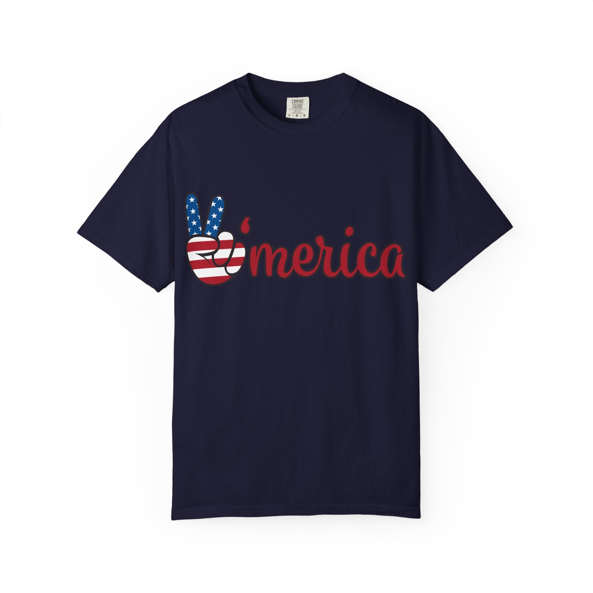 'Merica Peace Sign T-Shirt — 250th Anniversary of America Flag Tee (1776–2026)