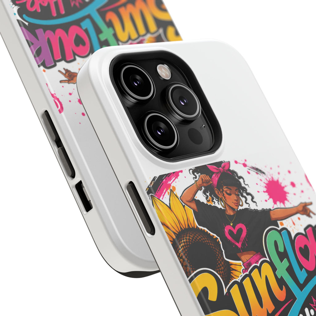 Sunflower Hip Hop Phone Case — Impact-Resistant Protective Case