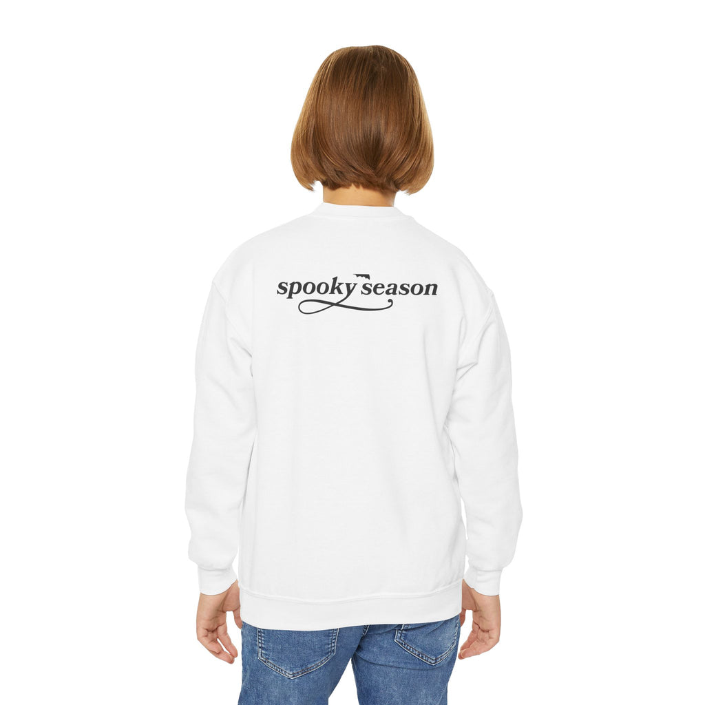 Youth Crewneck Sweatshirt — "Spooky Season" Halloween Kid Pullover