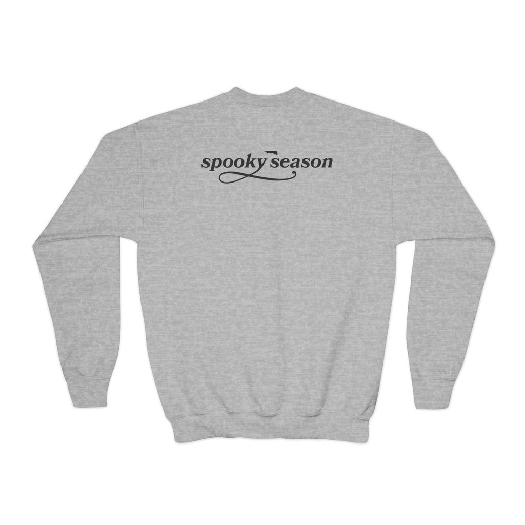 Youth Crewneck Sweatshirt — "Spooky Season" Halloween Kid Pullover