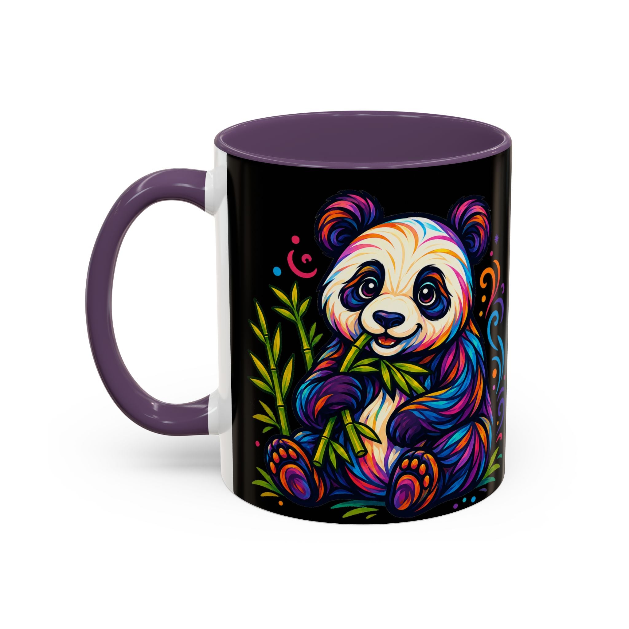 Colorful Panda Coffee Mug — Vibrant Bamboo Accent Mug (11/15oz)