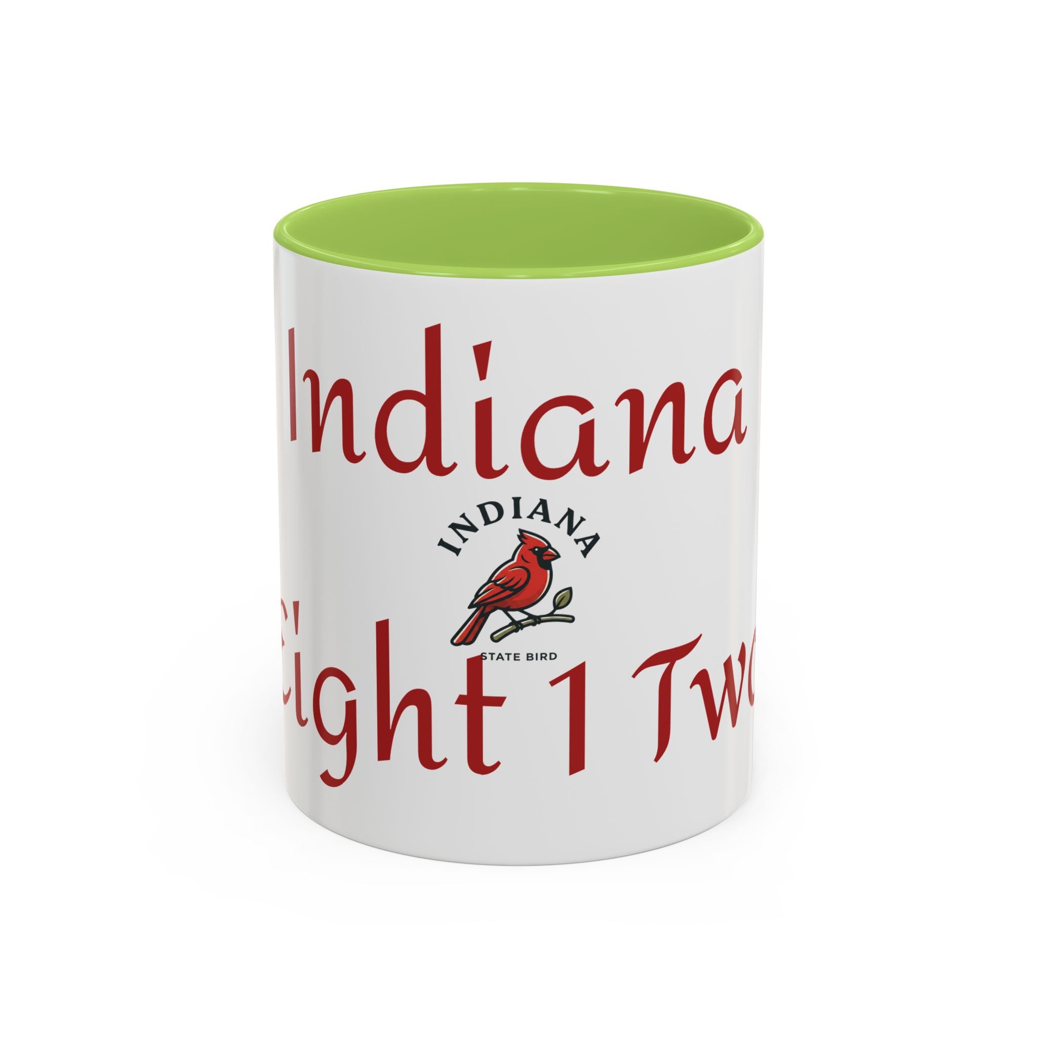 Indiana Cardinal Coffee Mug — State Bird Accent Mug (11/15oz)