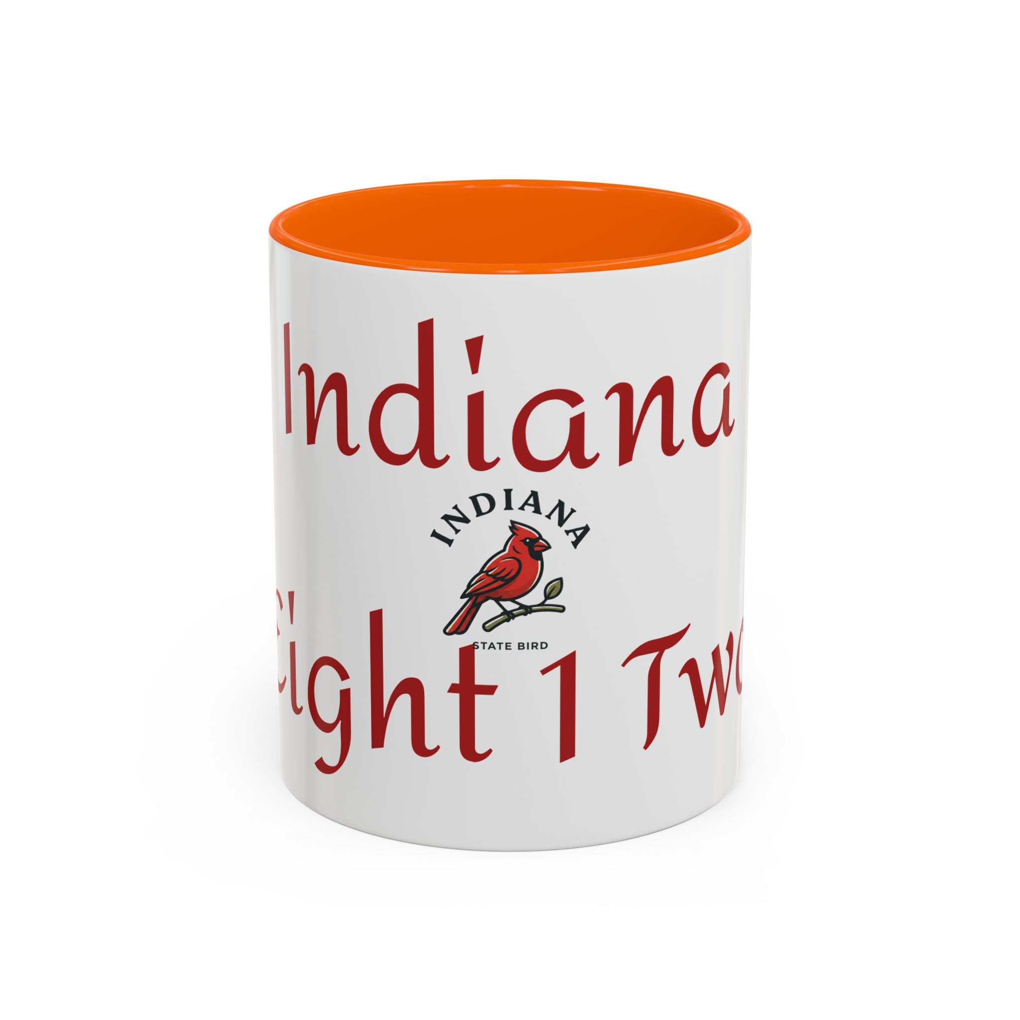 Indiana Cardinal Coffee Mug — State Bird Accent Mug (11/15oz)