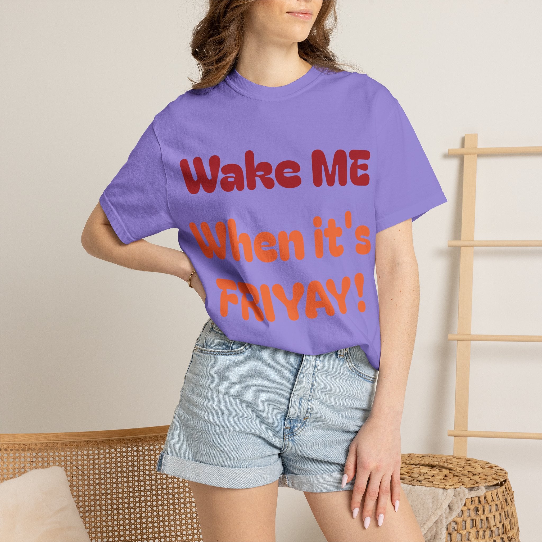 Wake Me When It's Friyay! T-Shirt — 'Midnight Run' Retro Graphic Tee