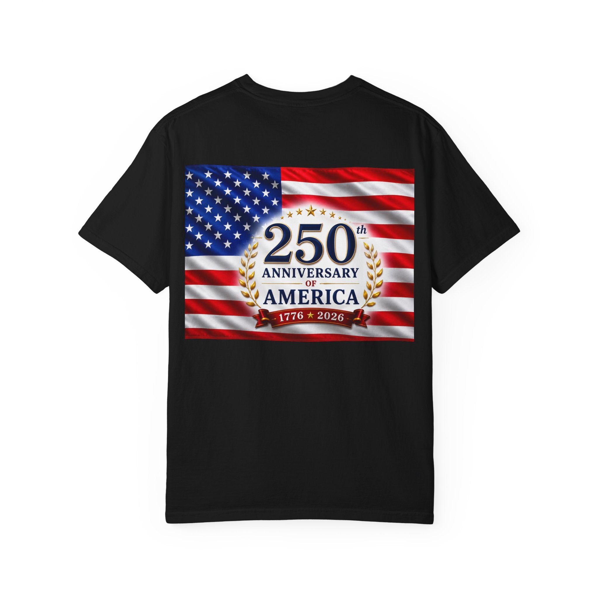 'Merica Peace Sign T-Shirt — 250th Anniversary of America Flag Tee (1776–2026)