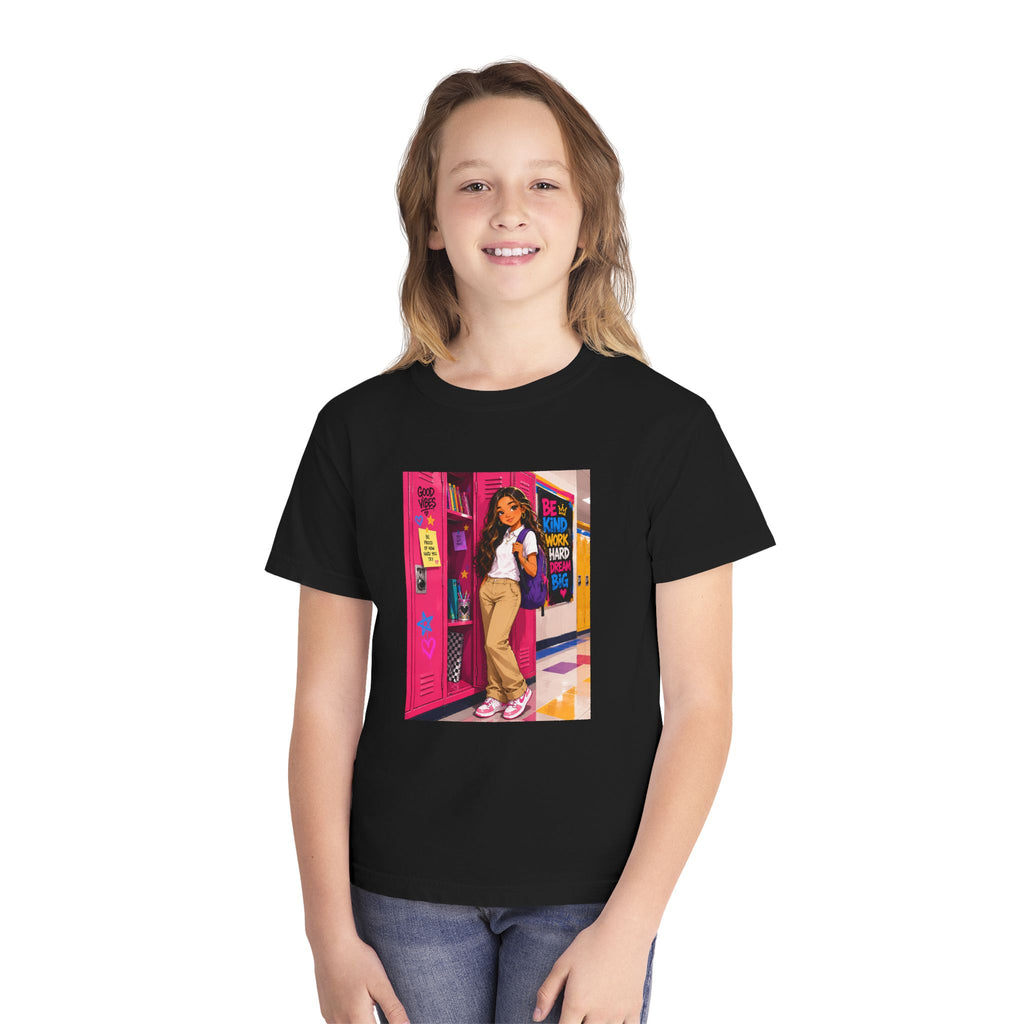 Schoolgirl Locker Youth Tee — Personalized "Olivia" Schoolgirl Locker Graphic Shirt