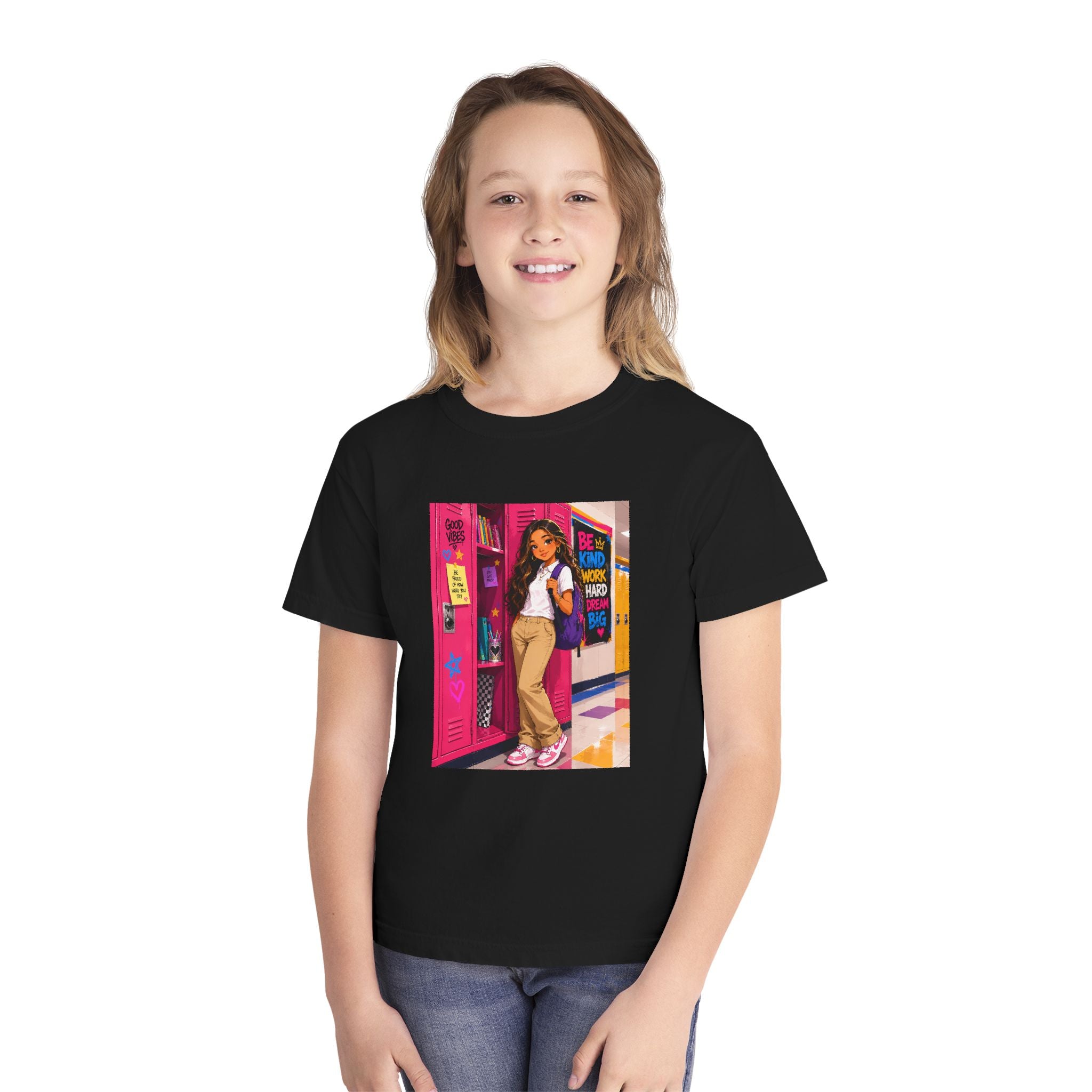 Schoolgirl Locker Youth Tee — Personalized "Olivia" Schoolgirl Locker Graphic Shirt