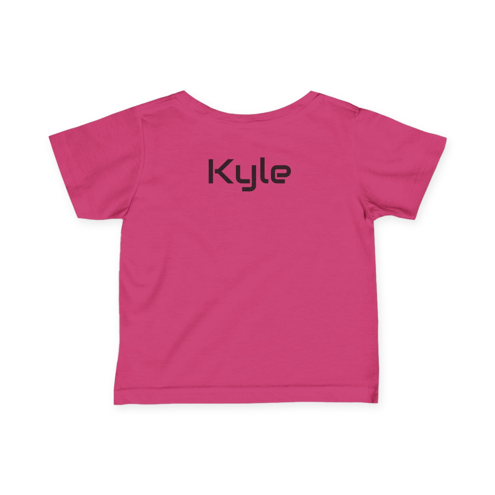 Infant Tee - Colorful 'Bro' Graffiti Graphic with Custom Name Back (Kids Baby Shirt)