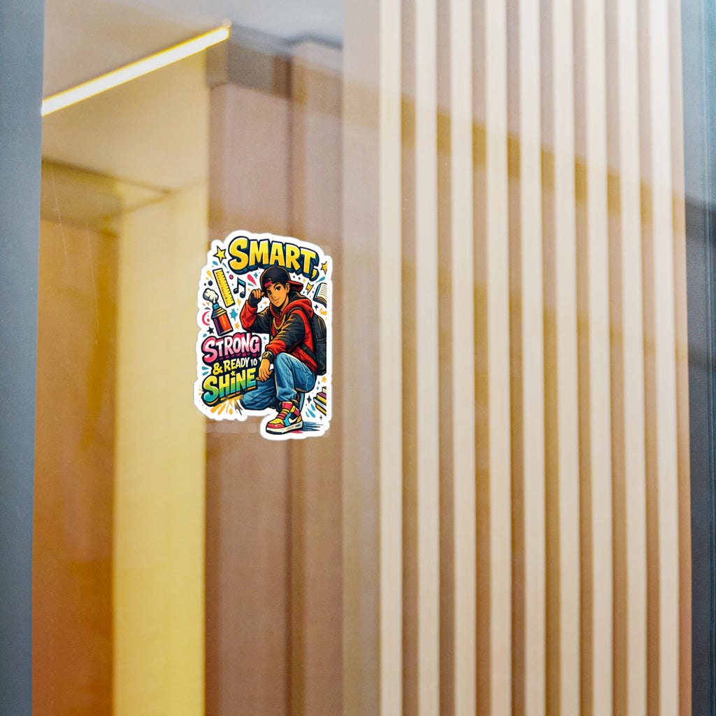 Smart, Strong & Ready to Shine Sticker — Motivational Back-to-School Vinyl Decal