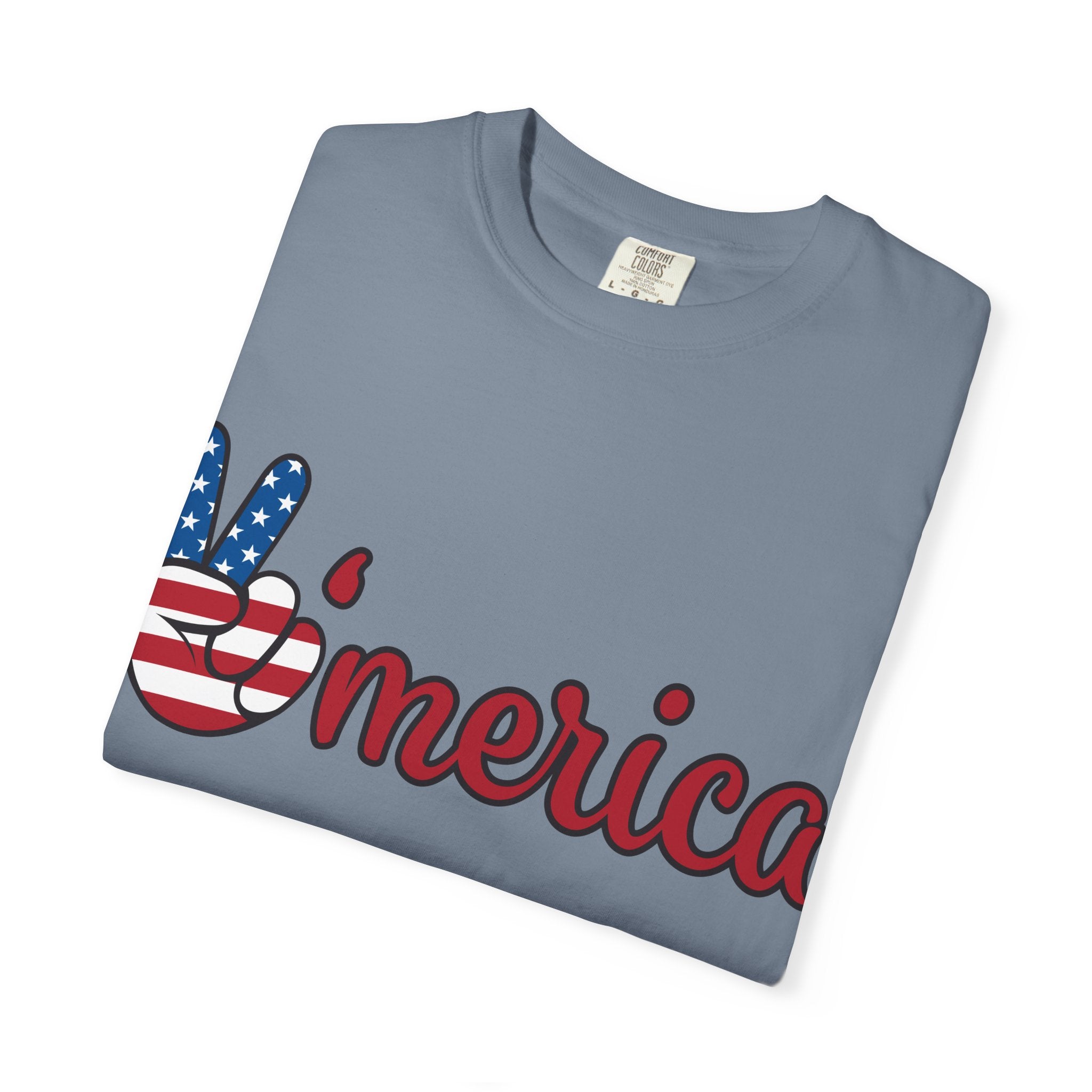 'Merica Peace Sign T-Shirt — 250th Anniversary of America Flag Tee (1776–2026)